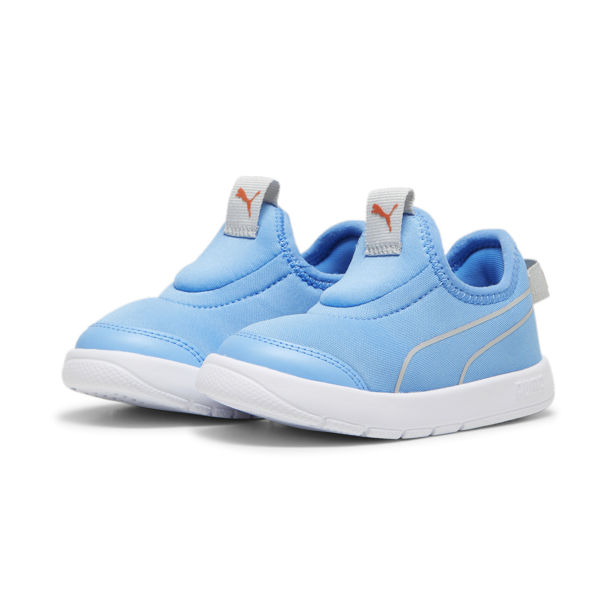 Puma Courtflex V3 Slip On Sneakers Toddlers, Blue, Size 25, Shoes