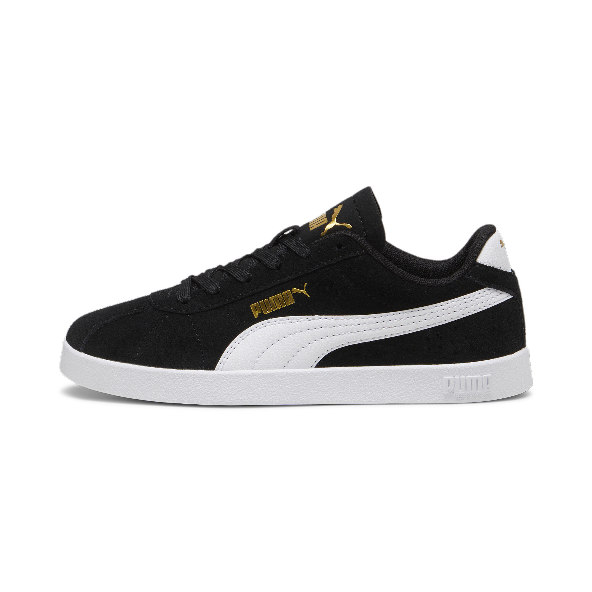 Puma Club II Sneakers Teenager Schuhe Für Für Kinder | Black/White/Gold | Größe: 39