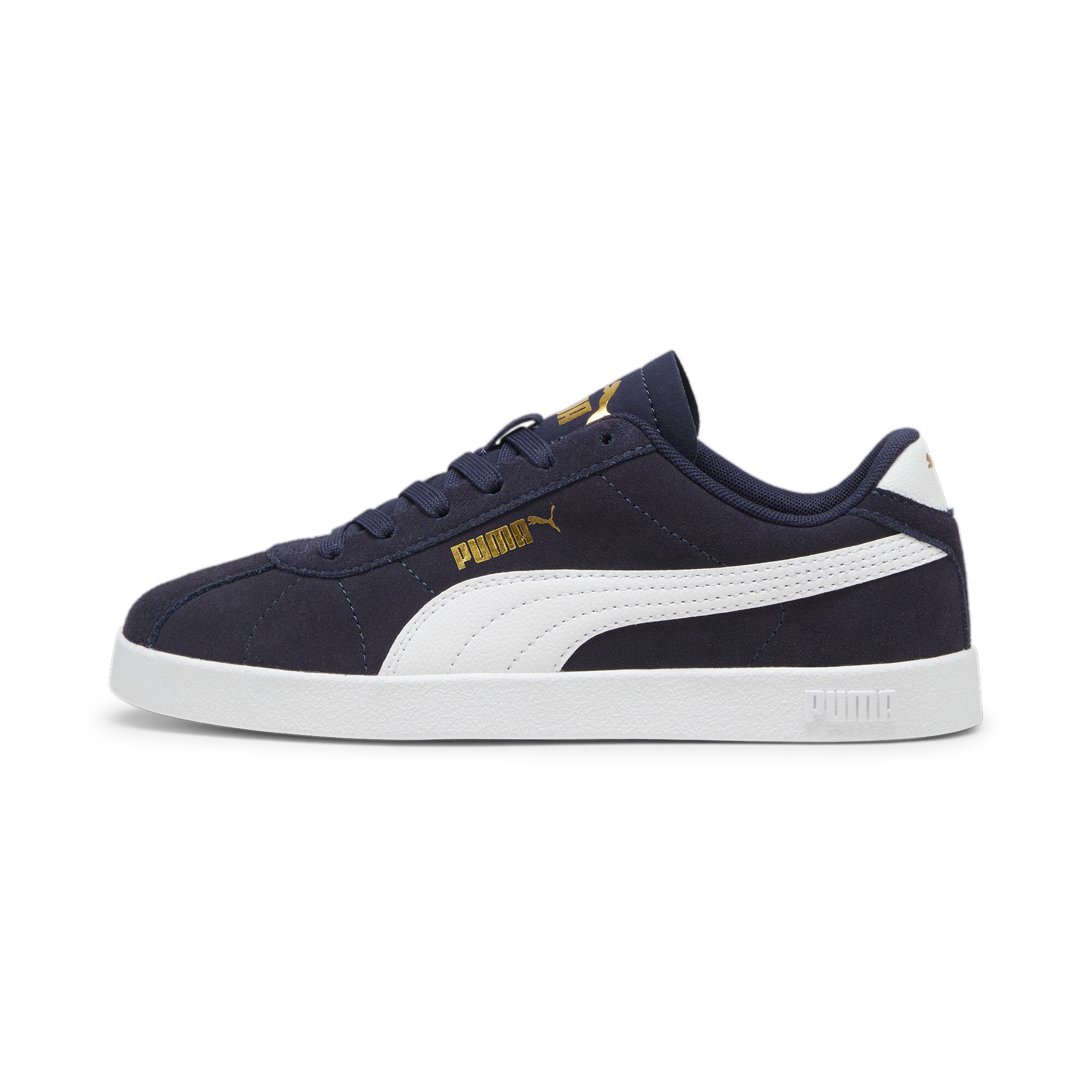 Puma Club II Sneakers Teenager Schuhe Für Für Kinder | Navy/White/Gold | Größe: 38.5