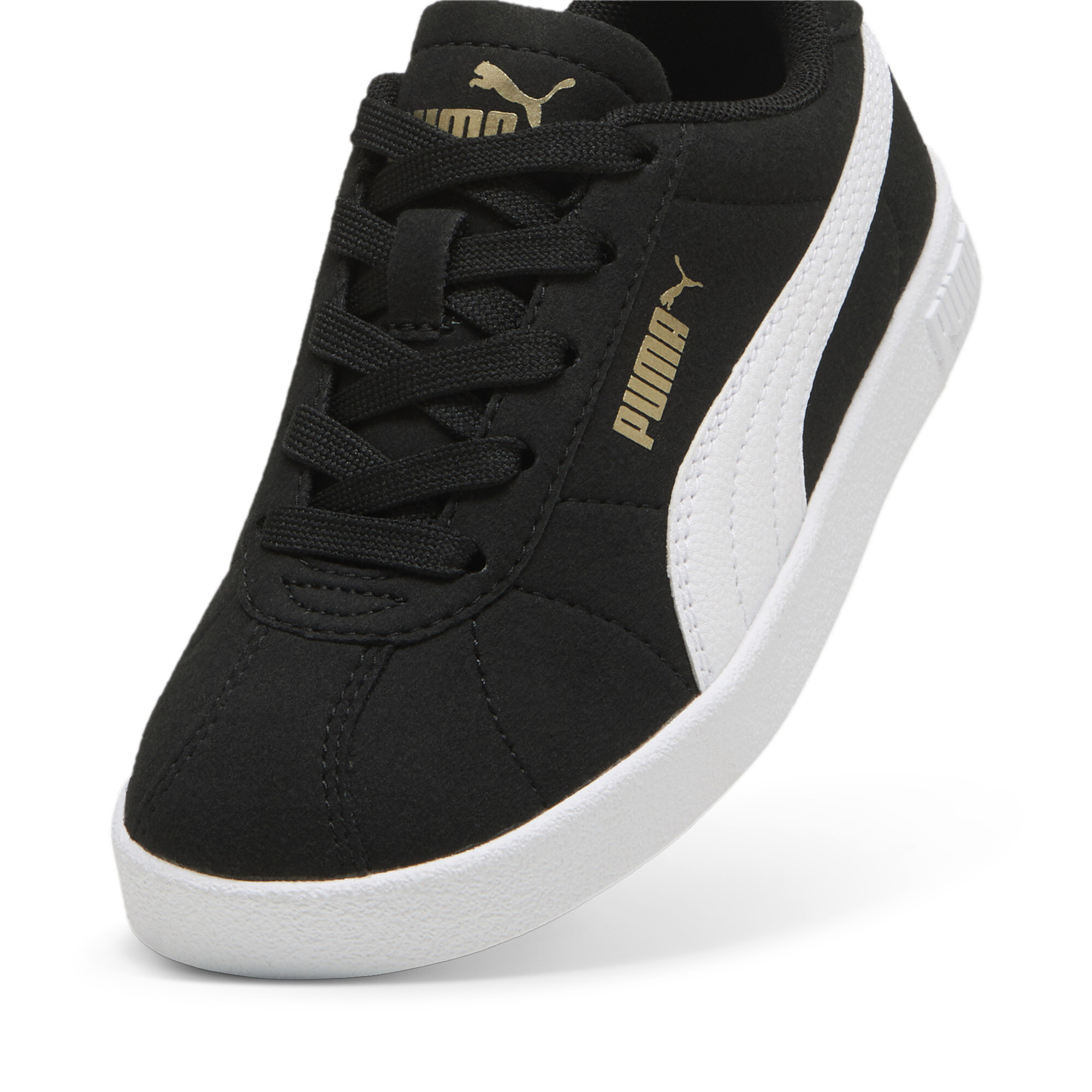 PUMA Club II sneakers, Zwart/Wit/Goud, Maat 34