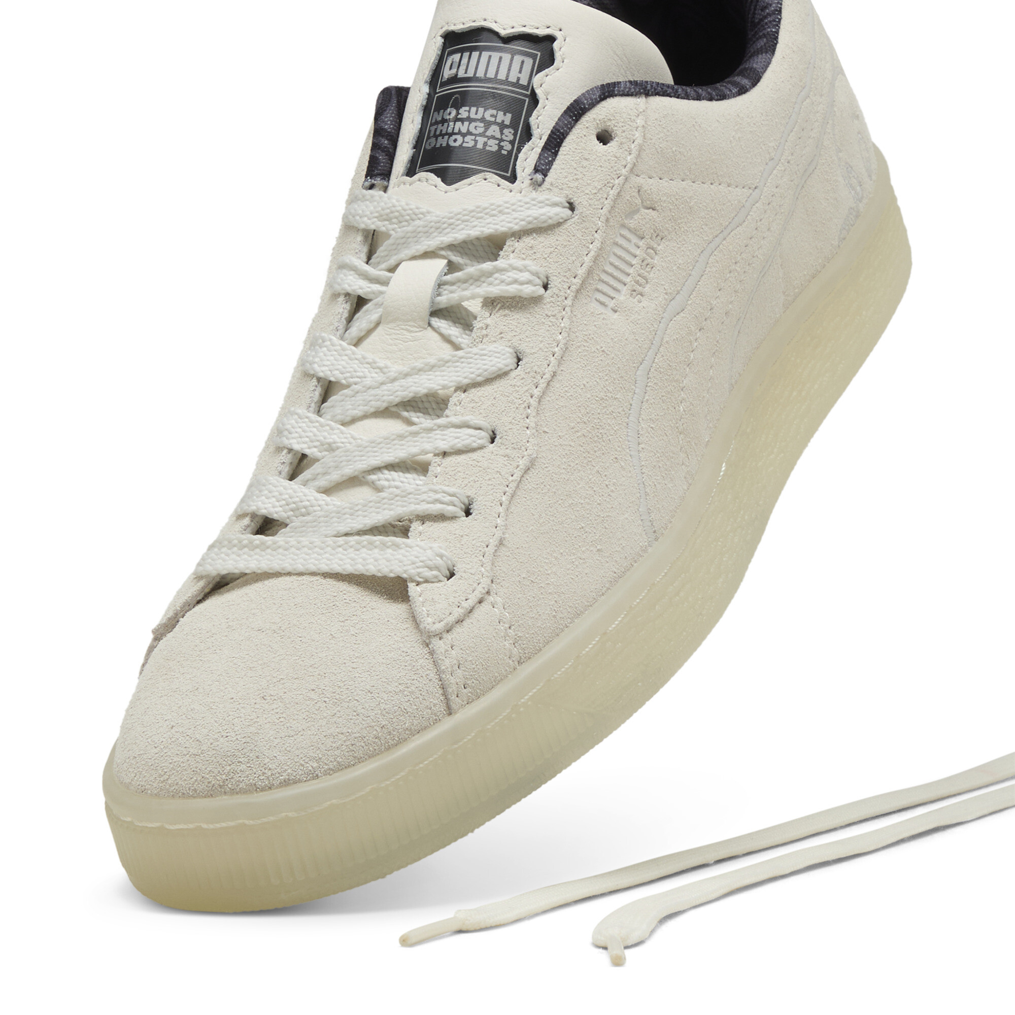 Kids' PUMA Suede CASPER Sneakers Unisex In White, Size EU 41