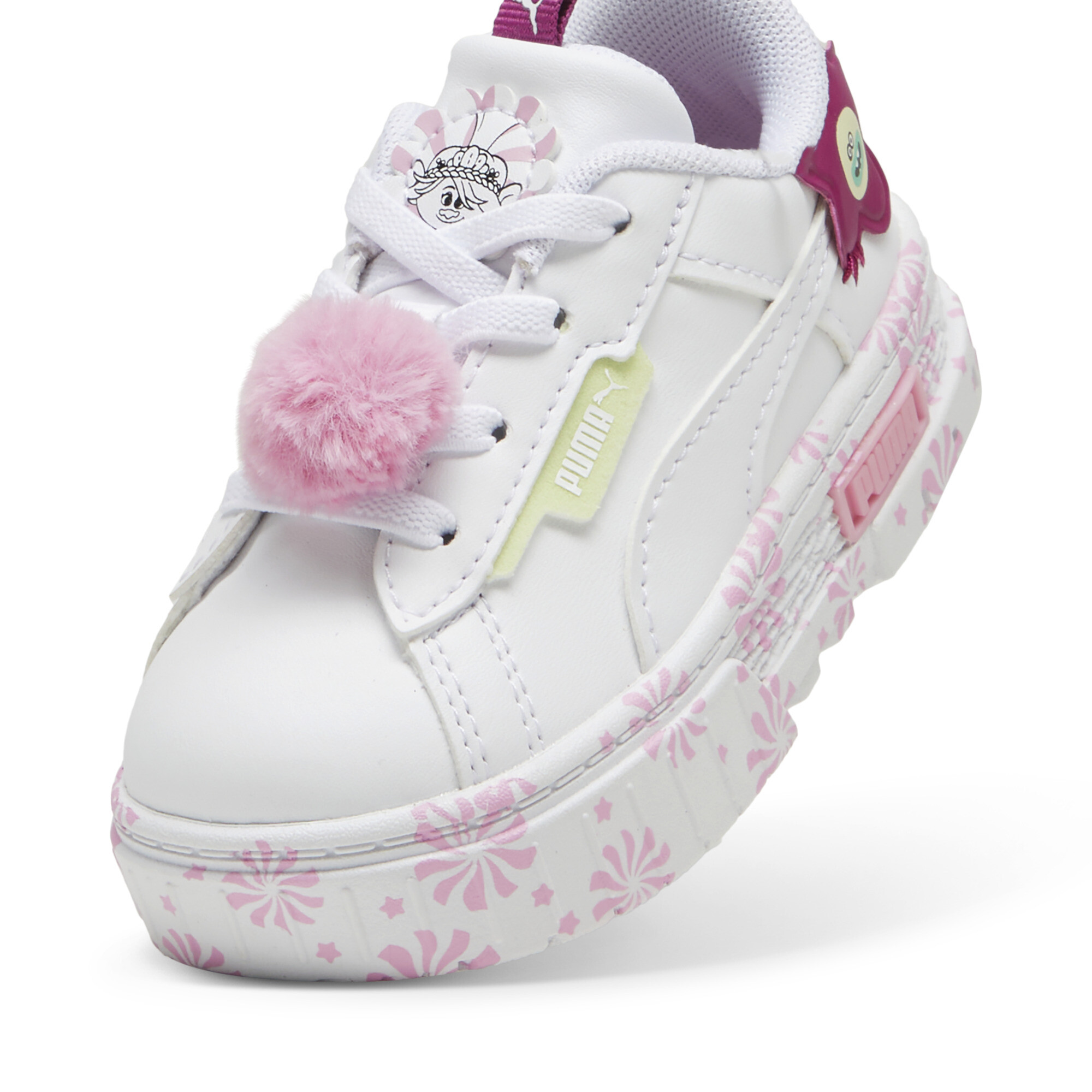 Women's Puma Mayze Crashed Trolls 2 Sneakers Toddler, White, Size 22, Shoes