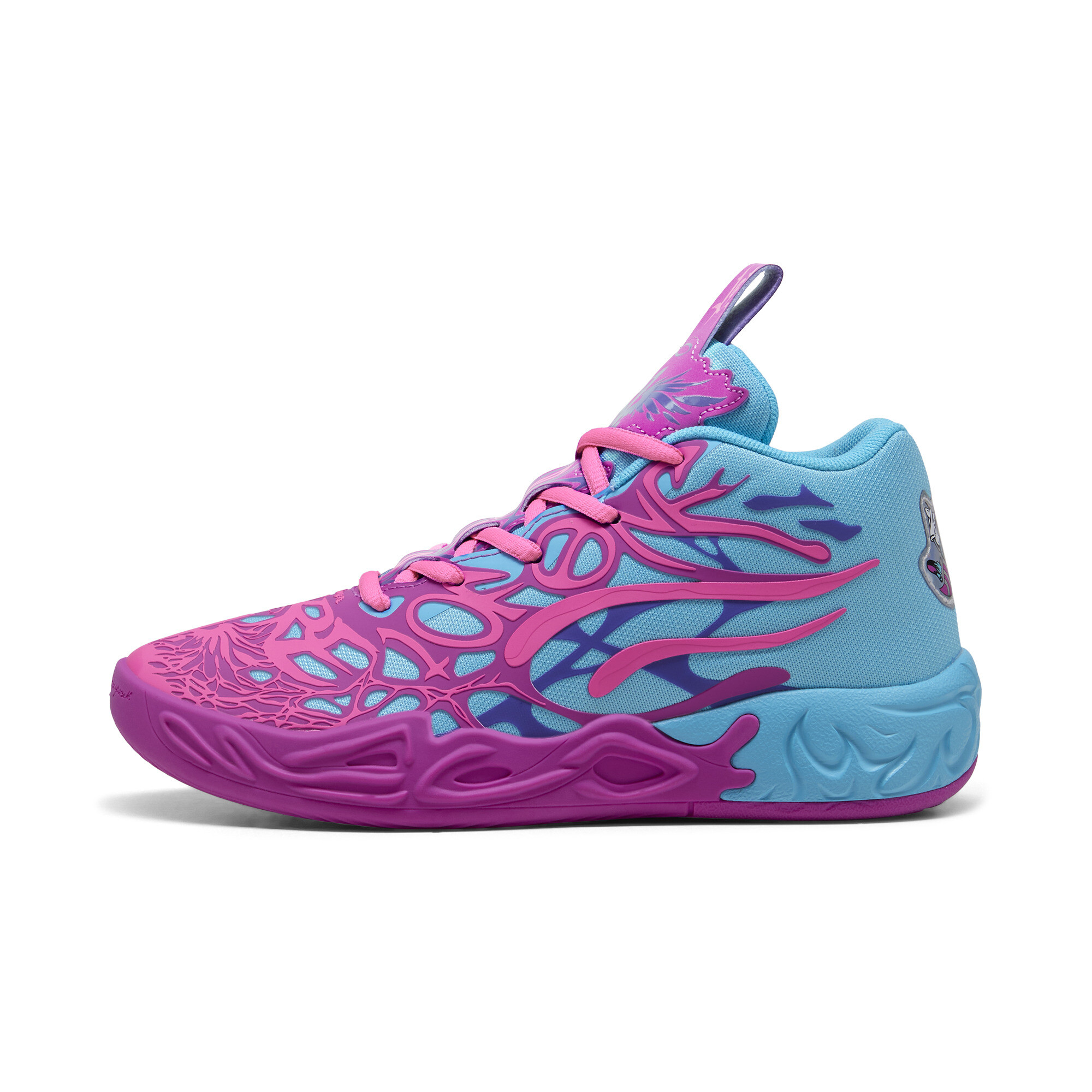 Puma MB.04 Iridescent Hornets Basketballschuhe Kinder | Deep Orchid/Poison Pink | Größe: 28