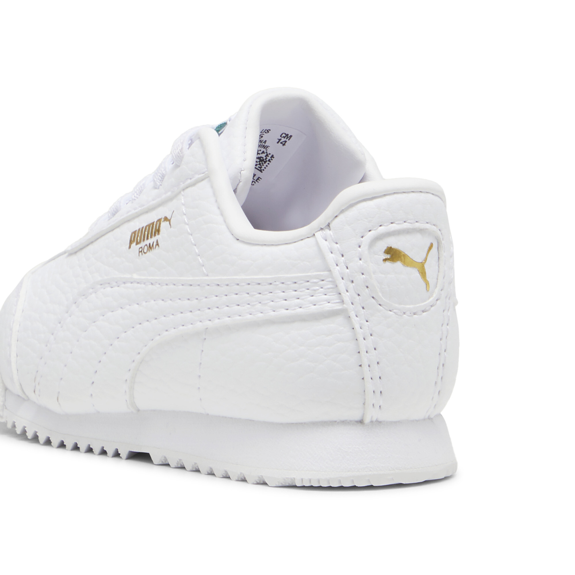 Puma Roma 24 Standard Sneakers Toddler, White, Size 25, Shoes