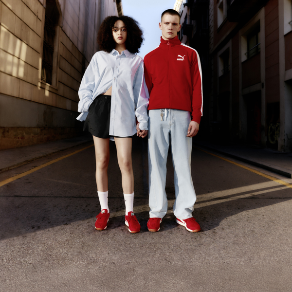 Easy Rider Vintage Sneakers Unisex, PUMA Red-PUMA White, large-ZAF