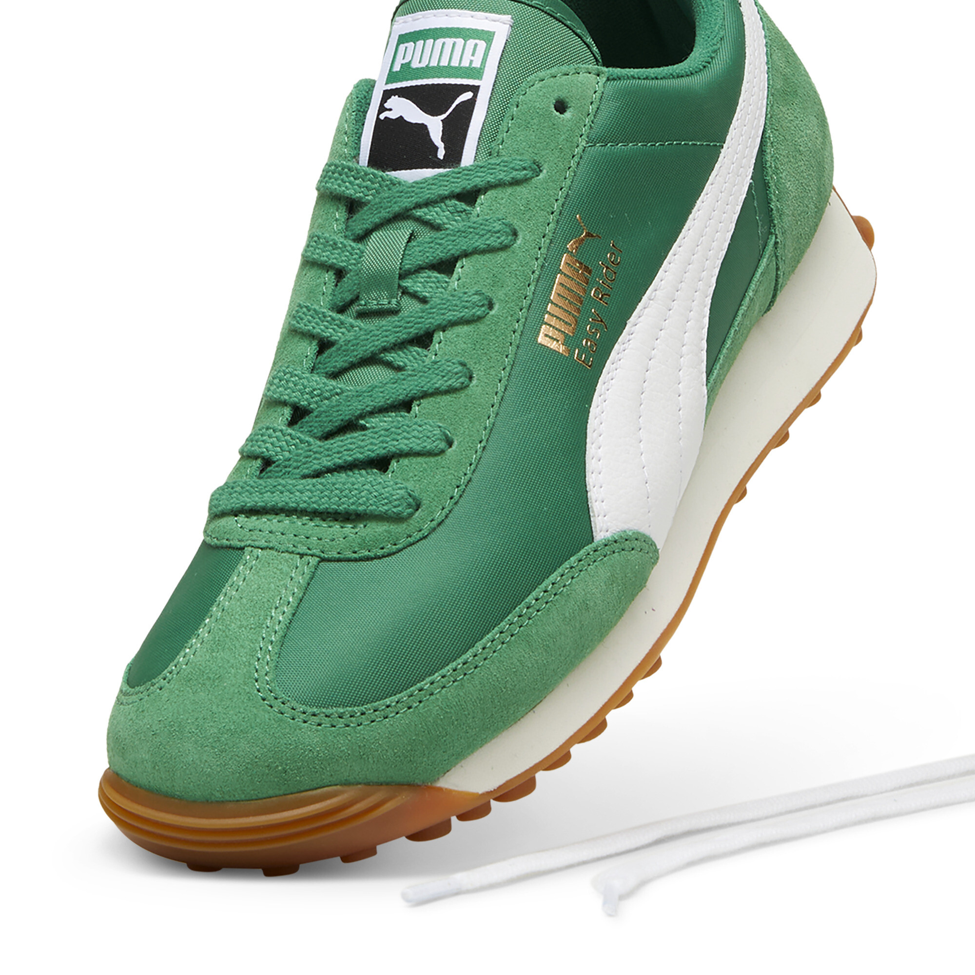 Puma Easy Rider Vintage Sneakers, Green, Size 36, Shoes