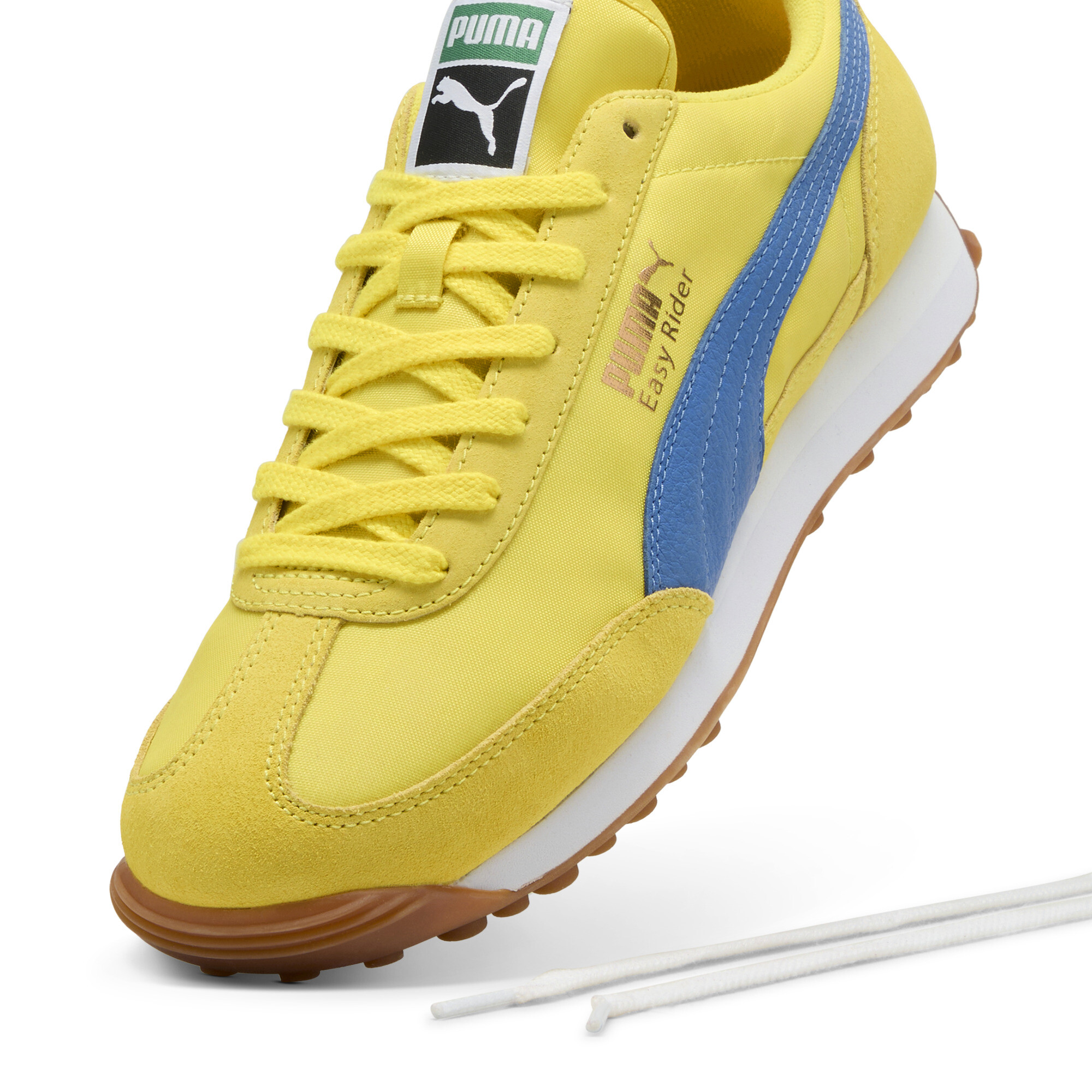 Puma Easy Rider Vintage Sneakers, Yellow, Size 44, Shoes