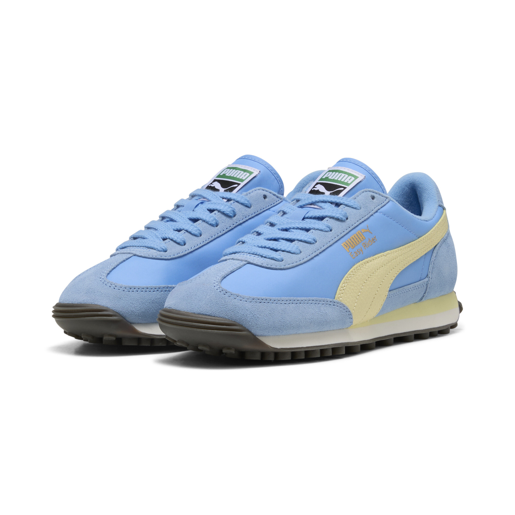 PUMA Easy Rider Vintage uniseks sneakers, Blauw/Goud, Maat 40 thumbnail 6