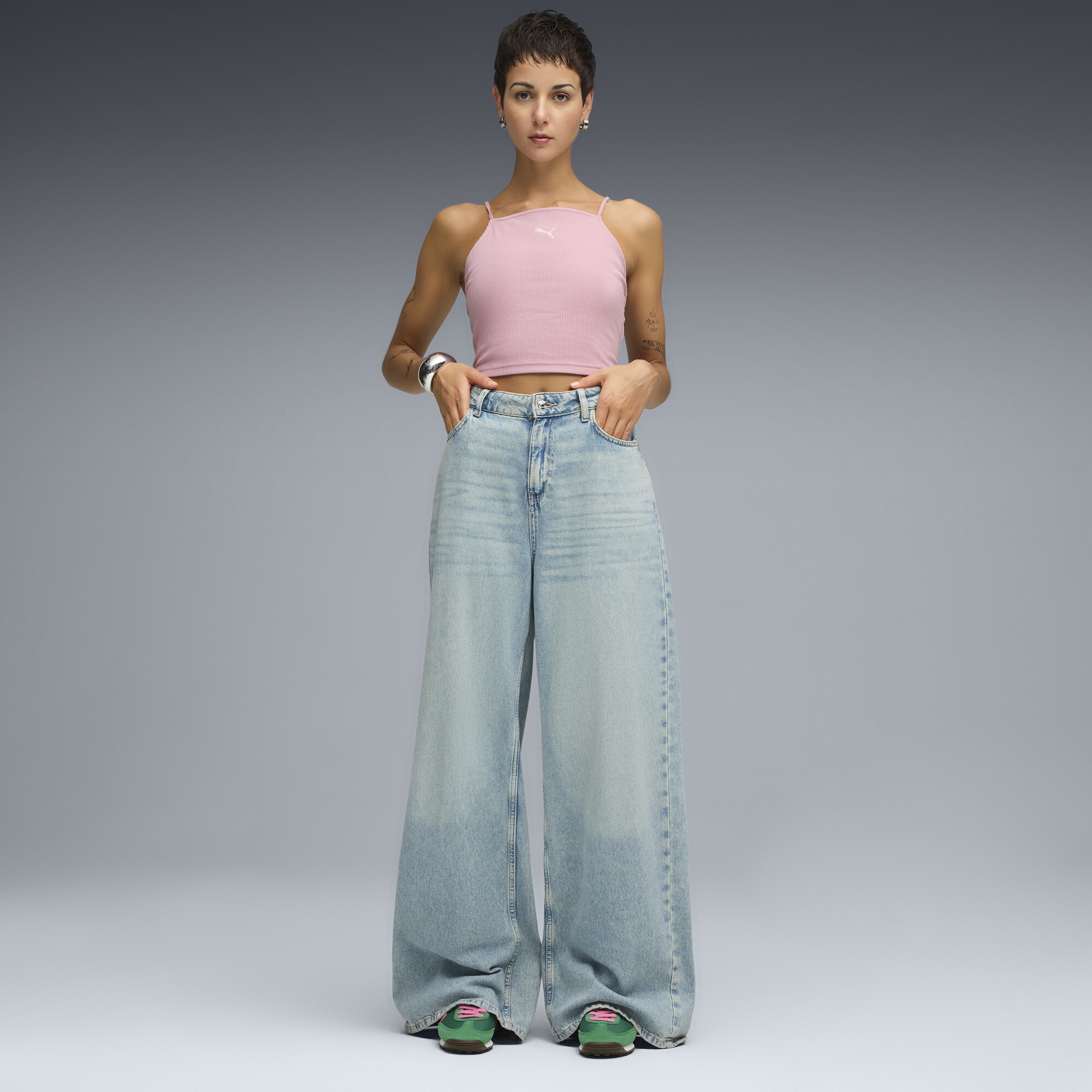 PUMA Easy Rider Vintage uniseks sneakers, Roze/Groen, Maat 39 thumbnail 7