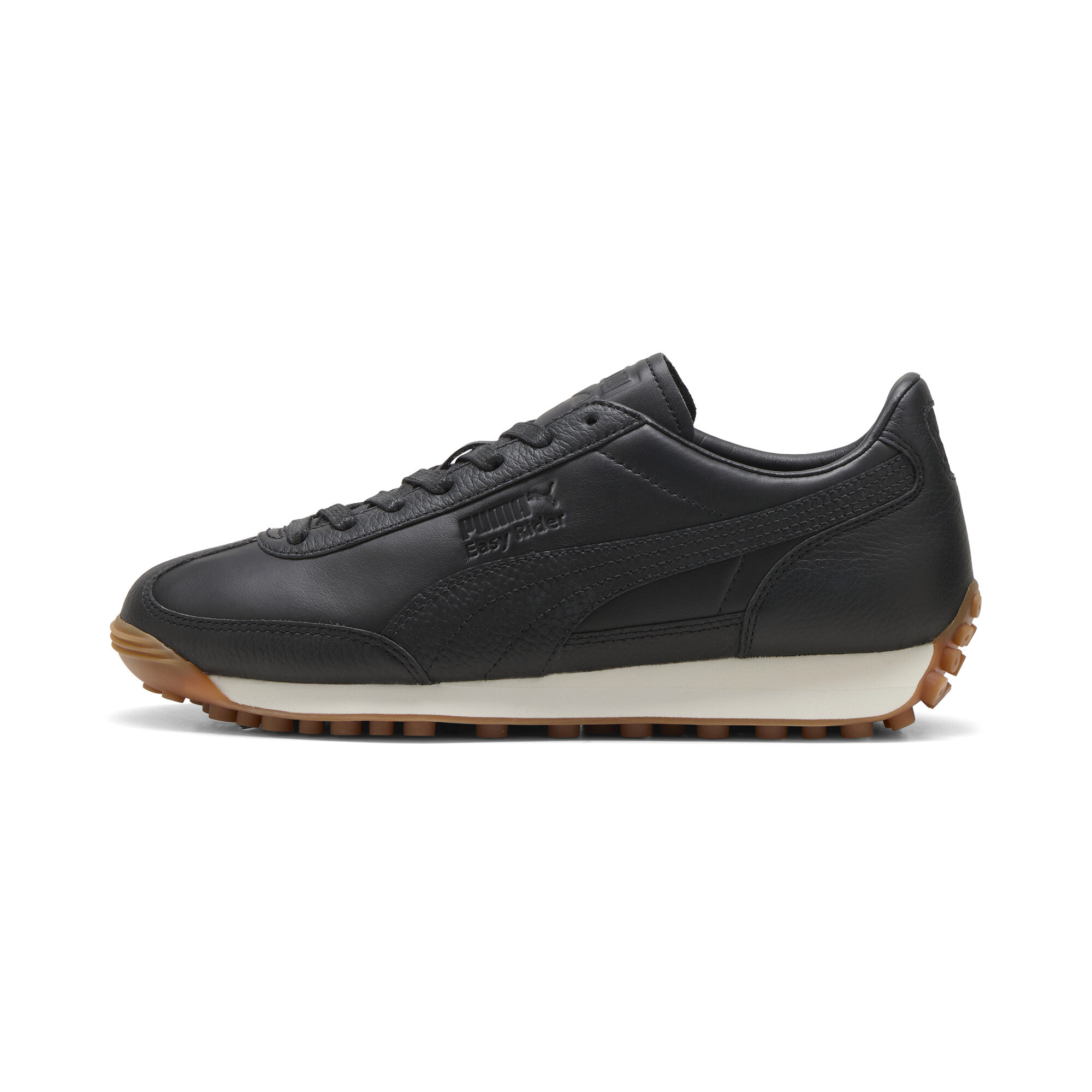 Puma Easy Rider Leather Sneakers Unisex Schuhe | Mit Plain | Black/Frosted Ivory | Größe: 39