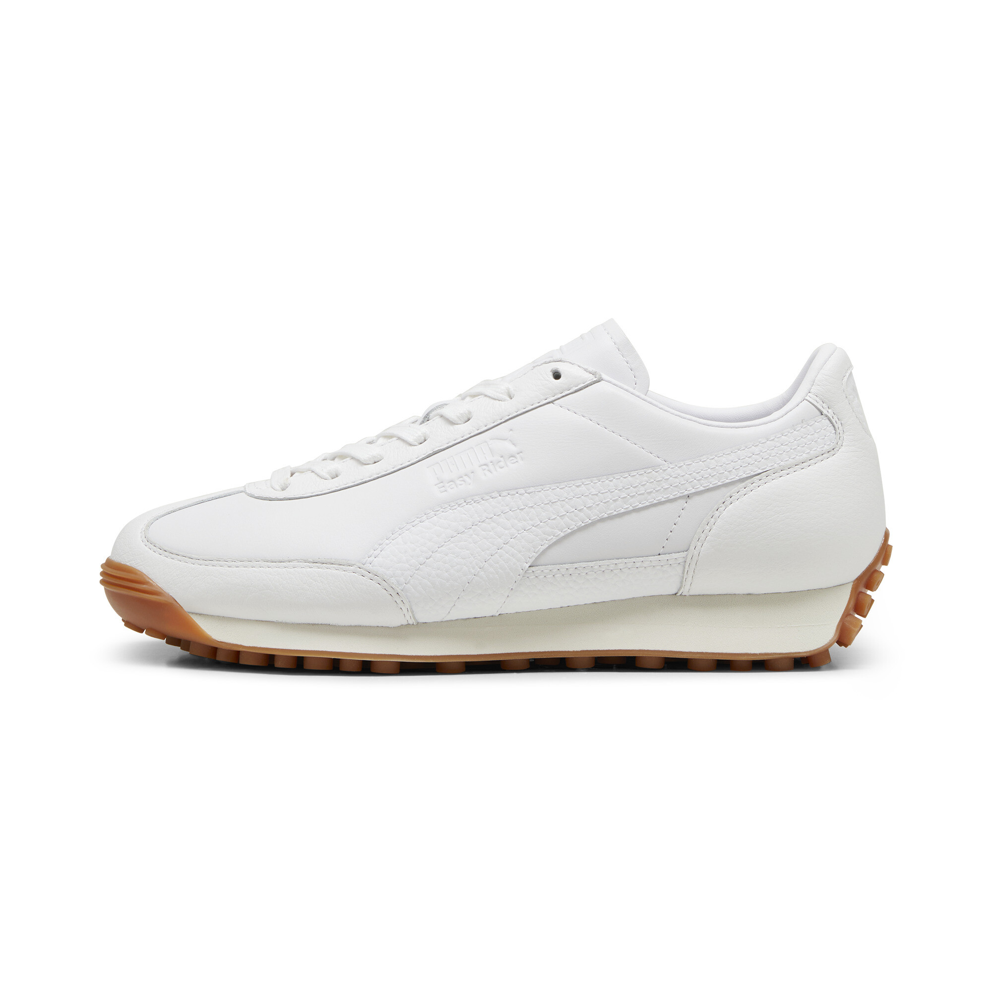 PUMA Easy Rider Leather Sneakers in White, Size 14