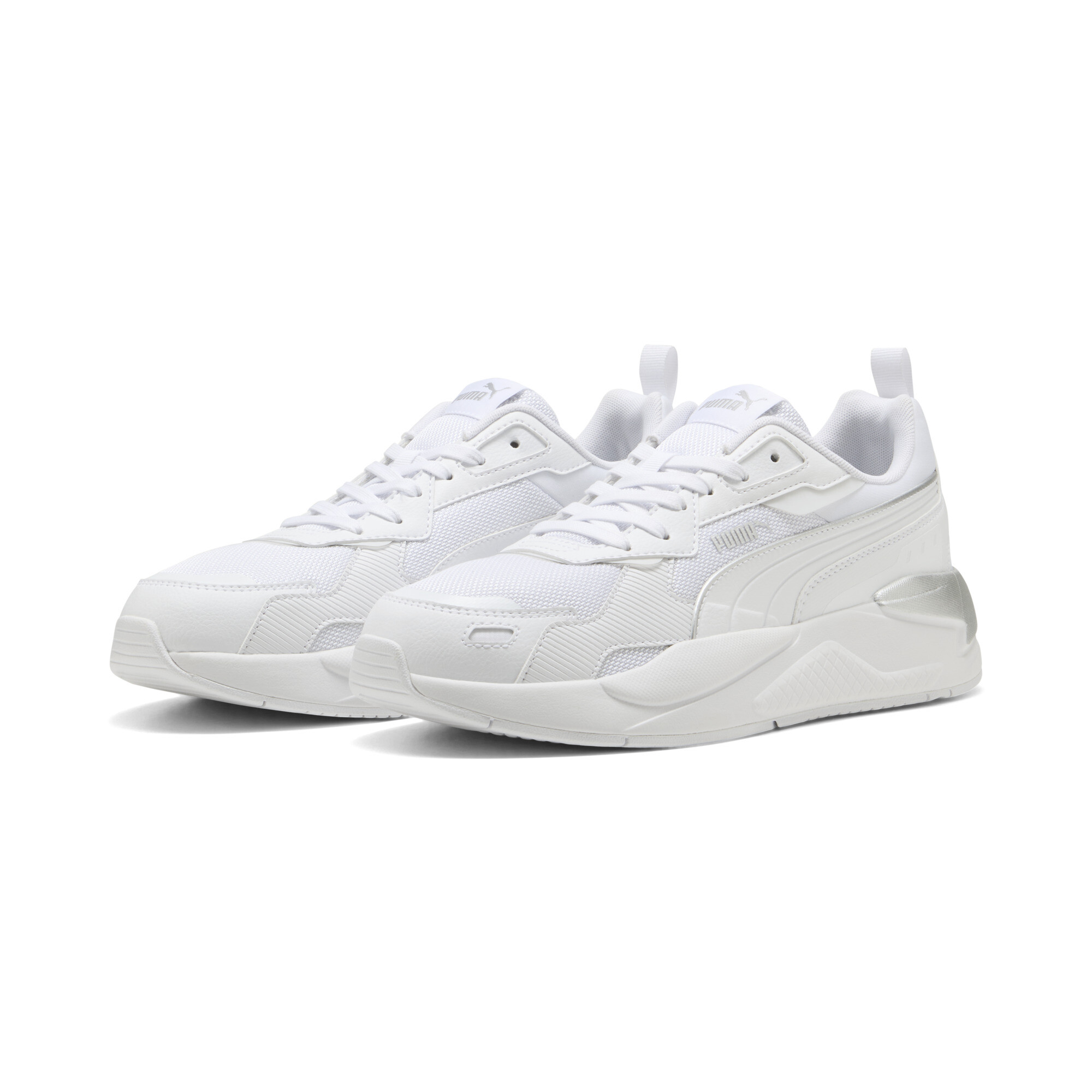 PUMA X-Ray 3 sneakers uniseks, Wit/Zilver, Maat 38,5 thumbnail 6