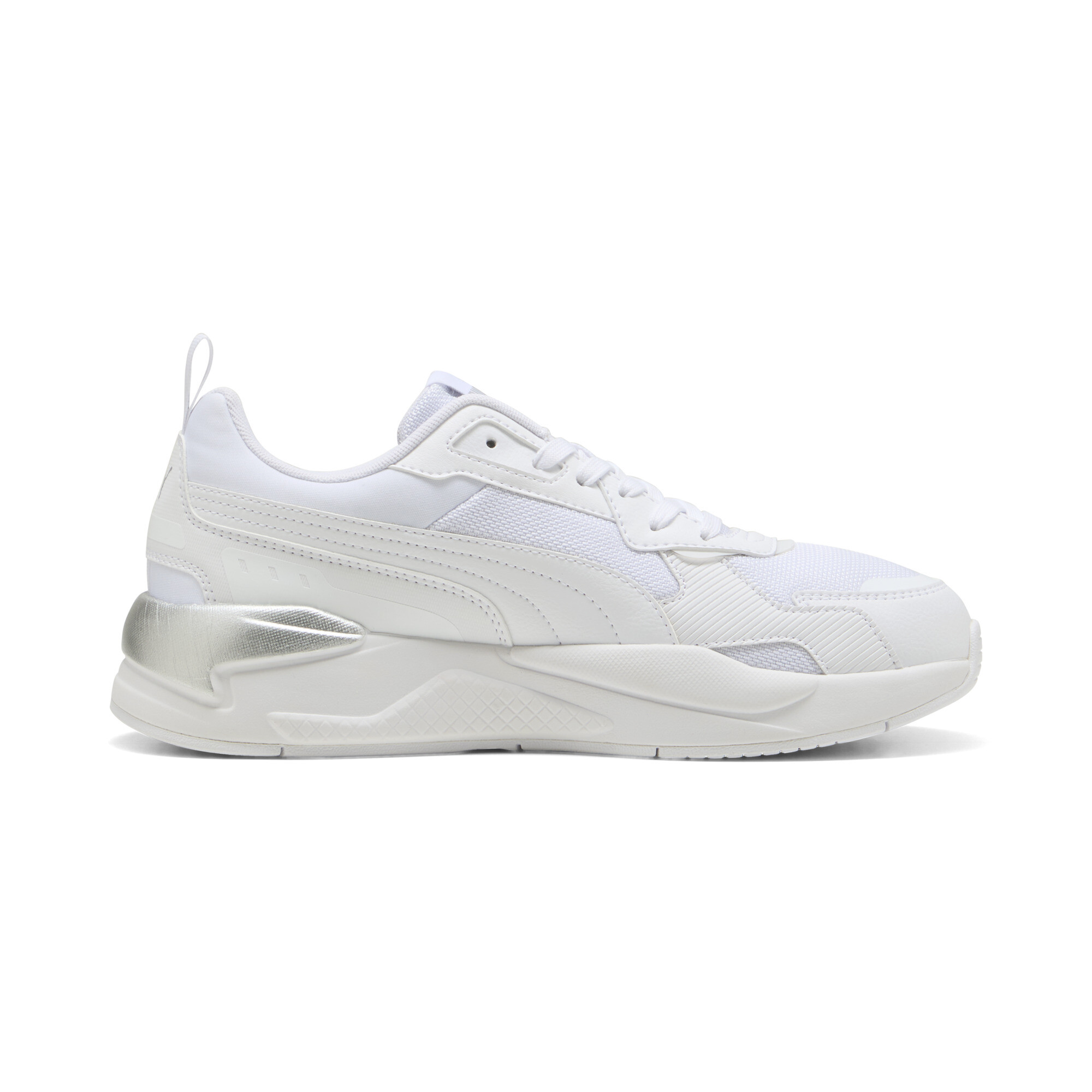 PUMA X-Ray 3 sneakers uniseks, Wit/Zilver, Maat 38,5 thumbnail 3
