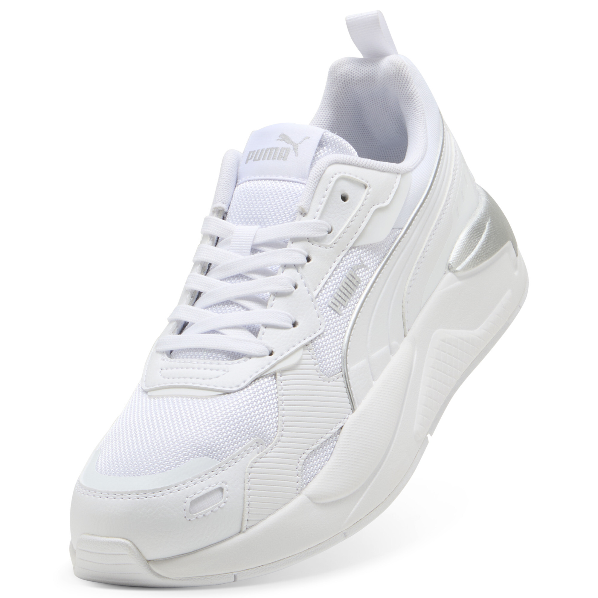 PUMA X-Ray 3 sneakers uniseks, Wit/Zilver, Maat 38,5 thumbnail 2