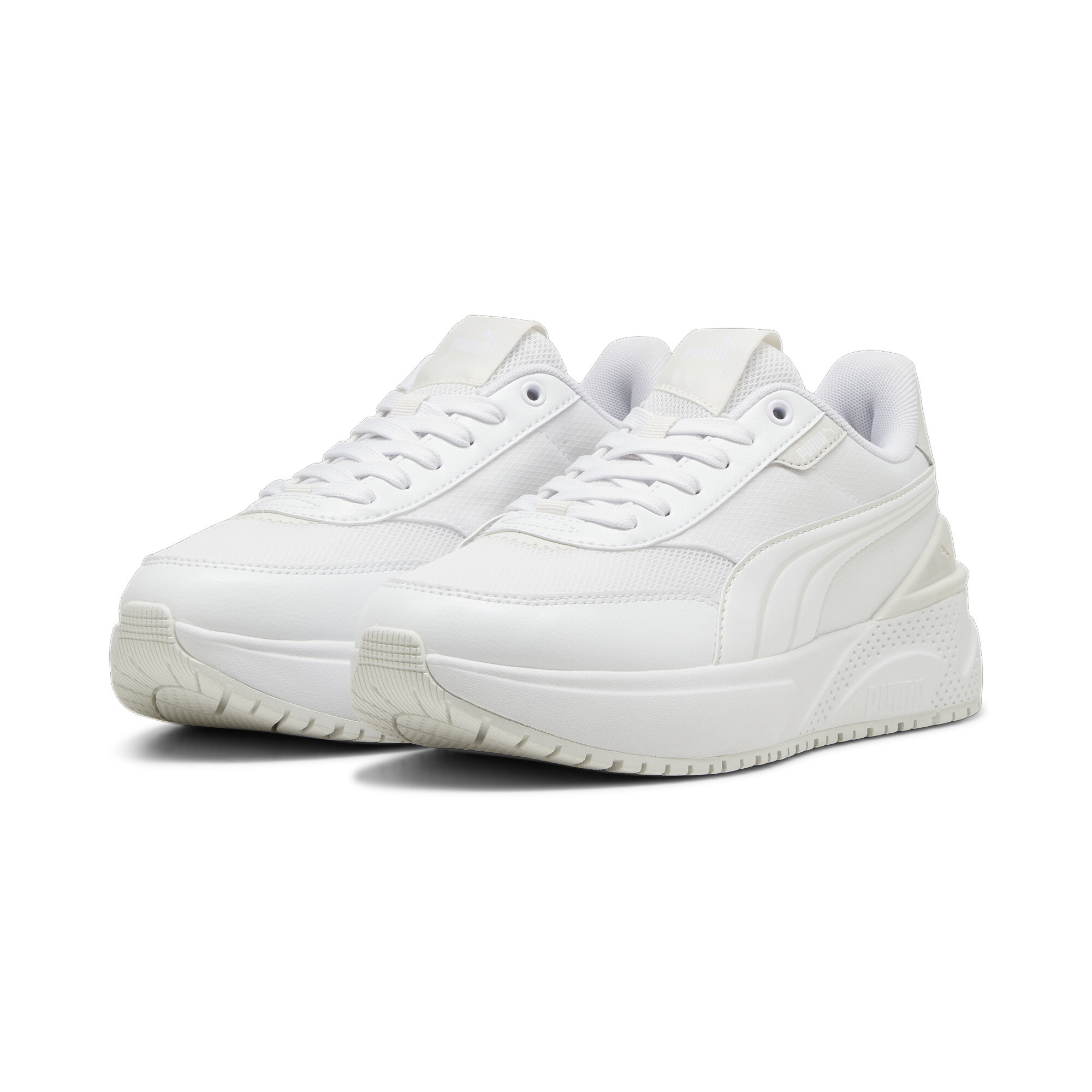 Women's Puma R78 Disrupt LT Sneakers, White, Size 39, Shoes