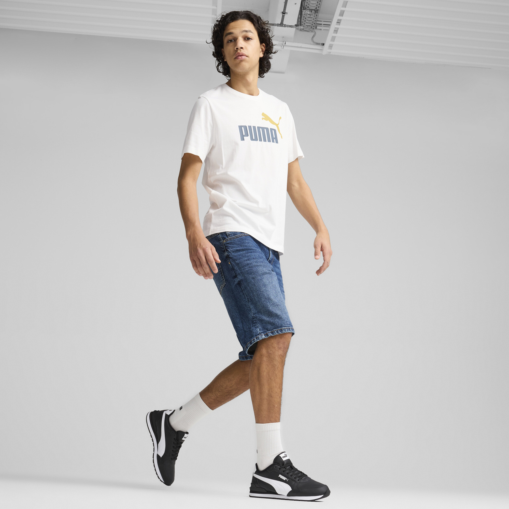 PUMA ST Runner v4 unisex sneakers, Zwart/Wit, Maat 37,5 thumbnail 7