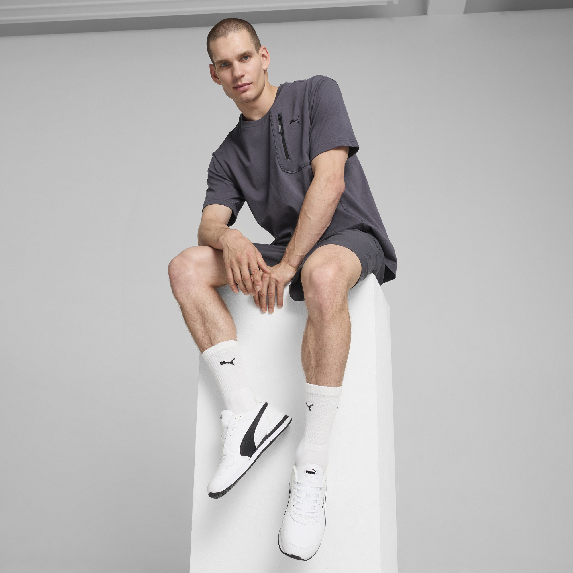 PUMA ST Runner v4 unisex sneakers, Zwart/Wit, Maat 40,5 thumbnail 7