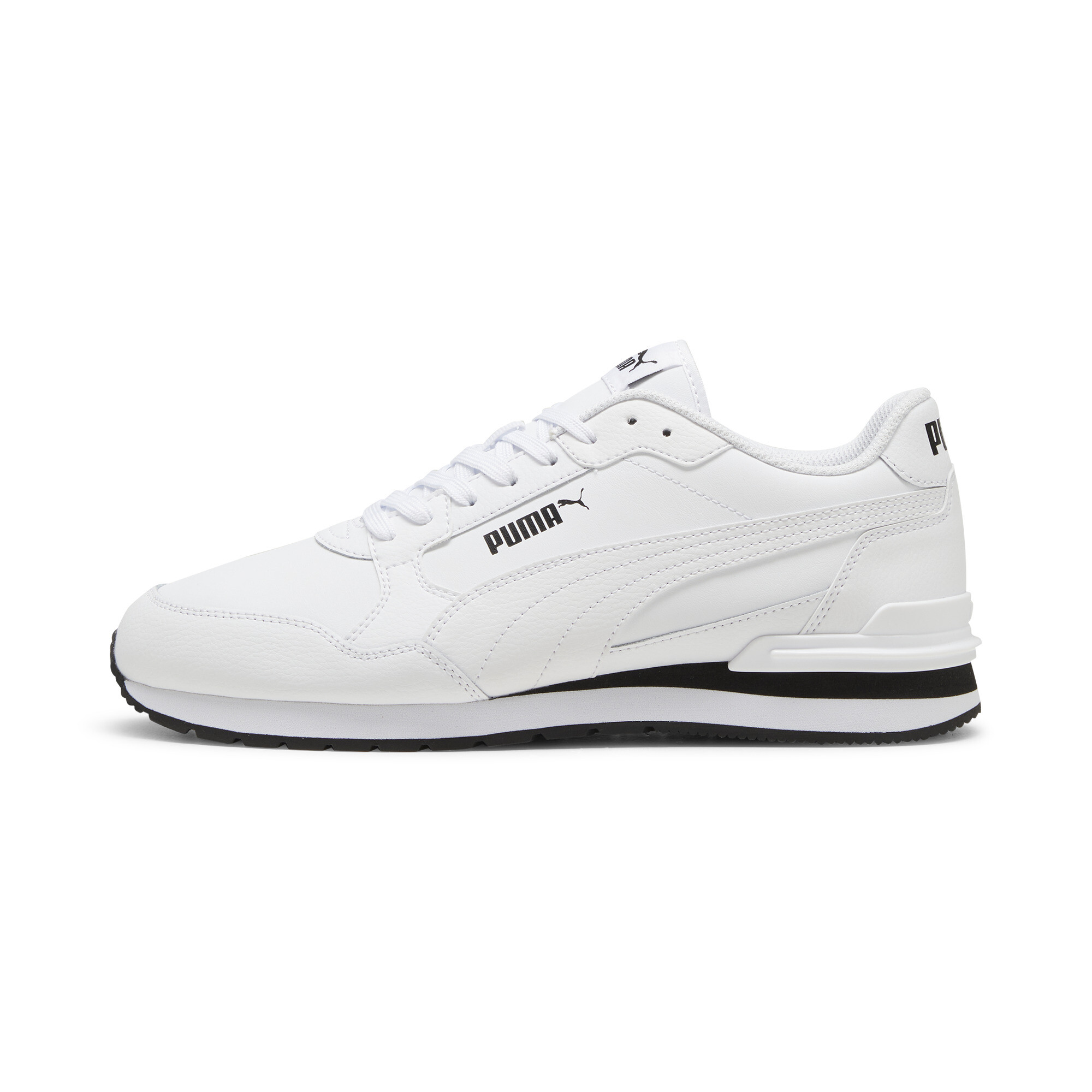 Puma ST Runner v4 Leather Sneakers Unisex Schuhe | White/Black/White | Größe: 39