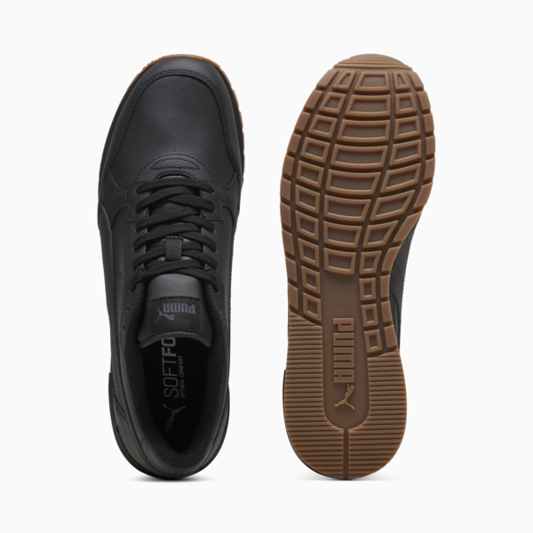 Zapatillas ST Runner v4 Cuero, PUMA Black-Strong Gray-Gum, large-ARG