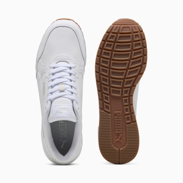 Zapatillas ST Runner v4 Cuero, PUMA White-Glacial Gray-Gum, large-ARG