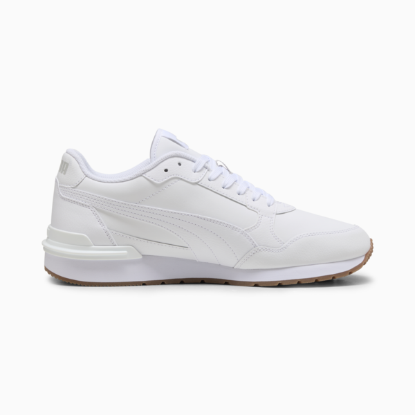 Zapatillas ST Runner v4 Cuero, PUMA White-Glacial Gray-Gum, large-ARG