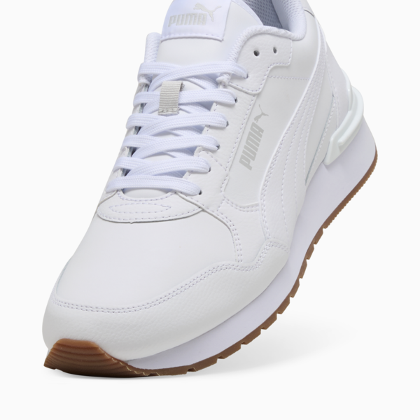 Zapatillas ST Runner v4 Cuero, PUMA White-Glacial Gray-Gum, large-ARG