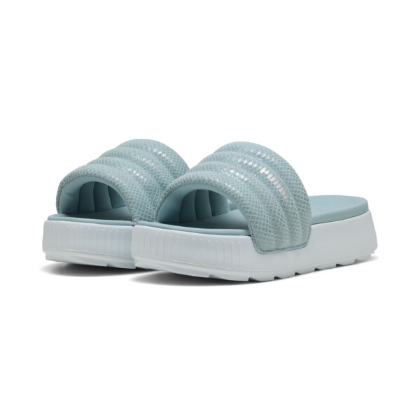 Puma slides womens silver sales