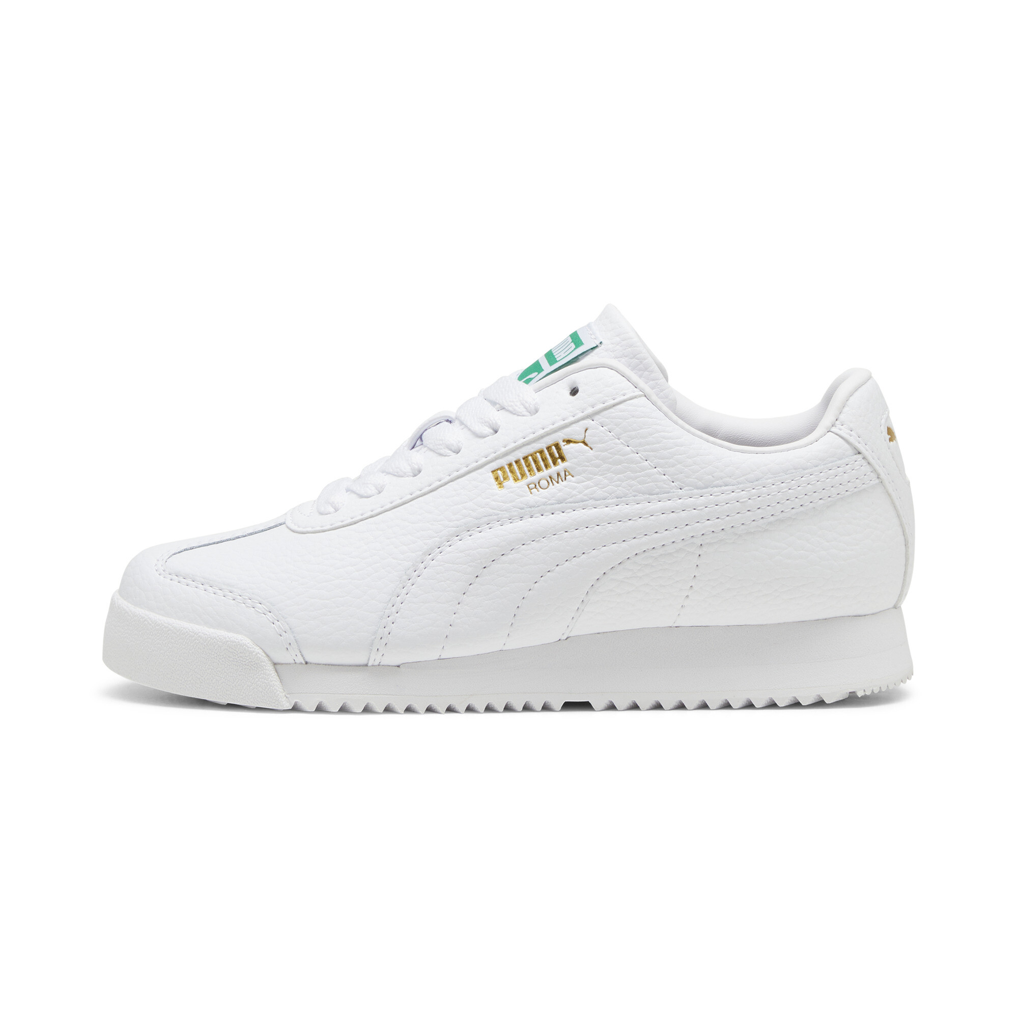 PUMA Roma 24 Standard Big Kids' Sneakers in White, Size 5.5