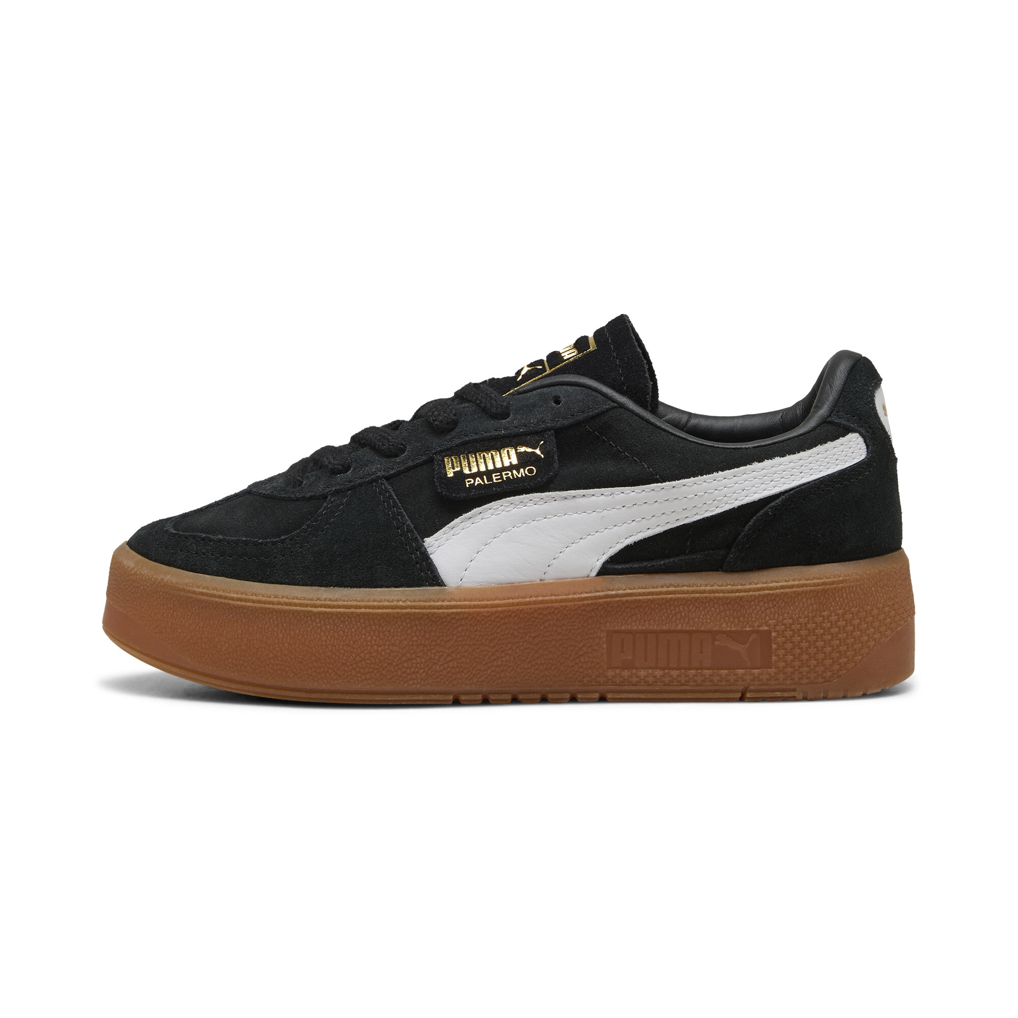 Puma Palermo Elevata Sneakers Damen Schuhe | Mit Plain | Black/Gum | Größe: 42