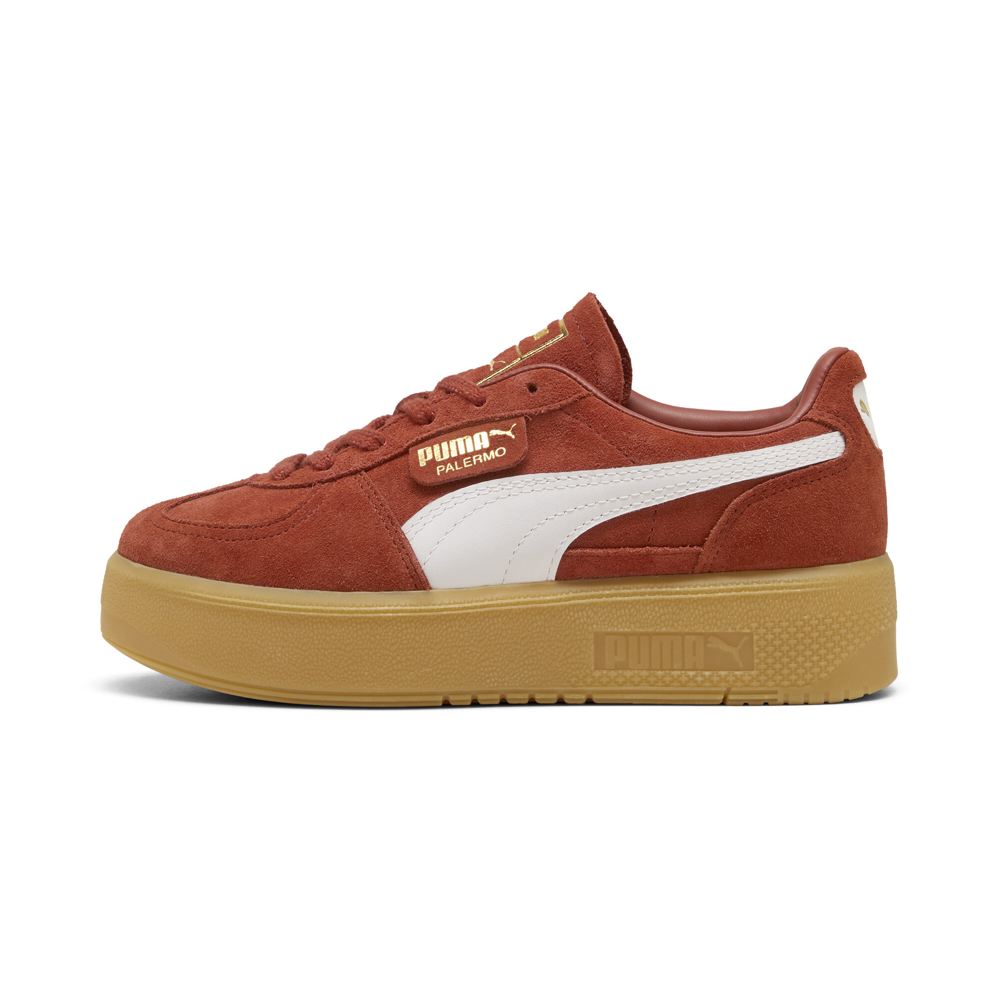 Puma Palermo Elevata Sneakers Damen Schuhe | Mit Plain | Mars Red/Gum | Größe: 37.5