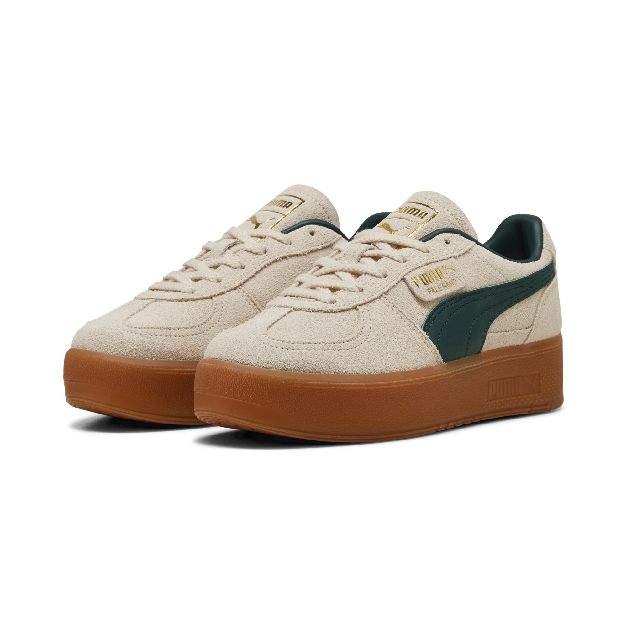 PUMA Palermo Elevata sneakers voor Dames, Groen, Maat 37 thumbnail 6