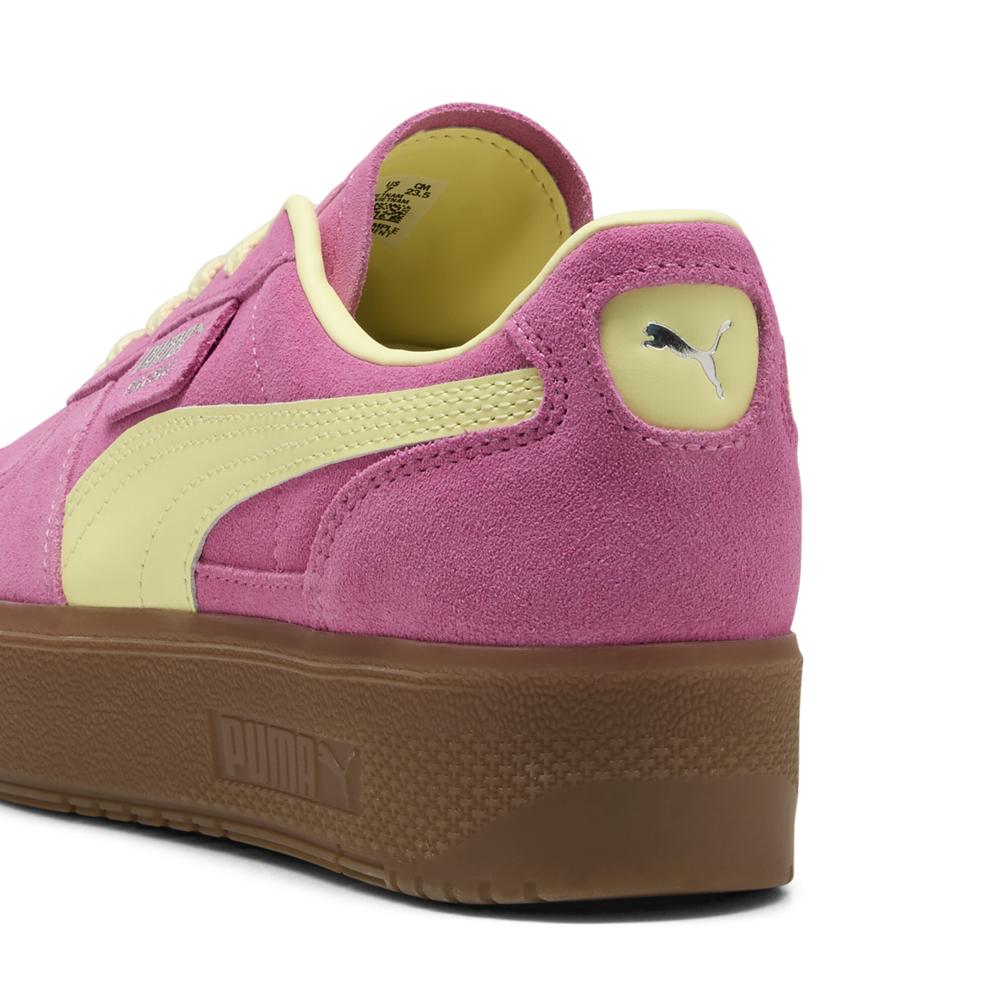 PUMA Palermo Elevata sneakers voor Dames, Roze/Goud, Maat 39 thumbnail 5