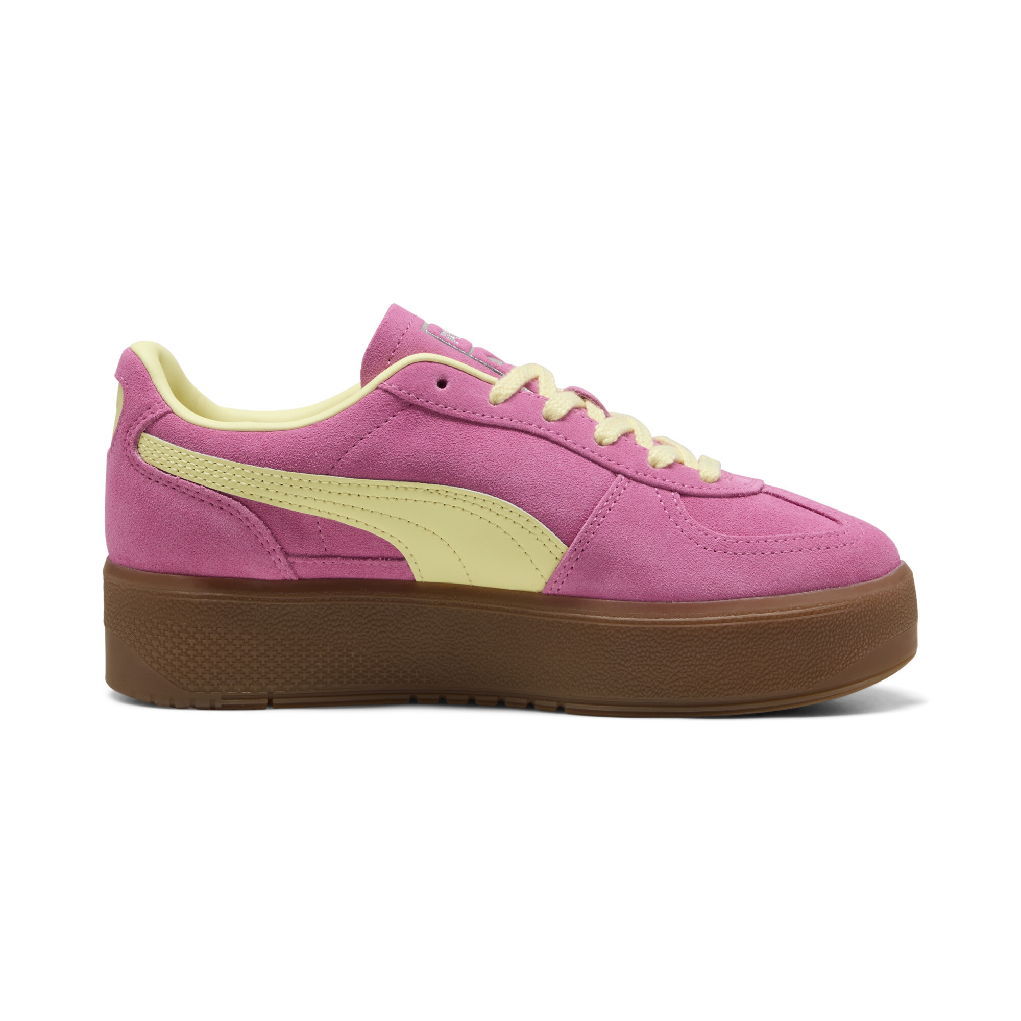 PUMA Palermo Elevata sneakers voor Dames, Roze/Goud, Maat 39 thumbnail 3