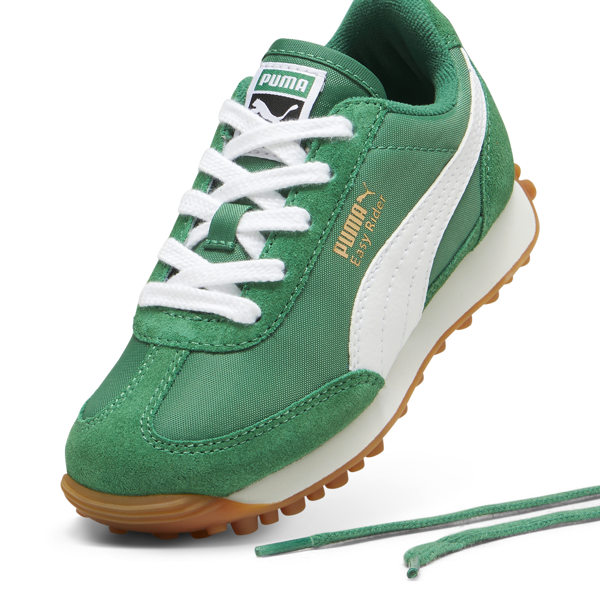 Easy Rider Vintage sneakers, Groen/Wit, Maat 32 | PUMA