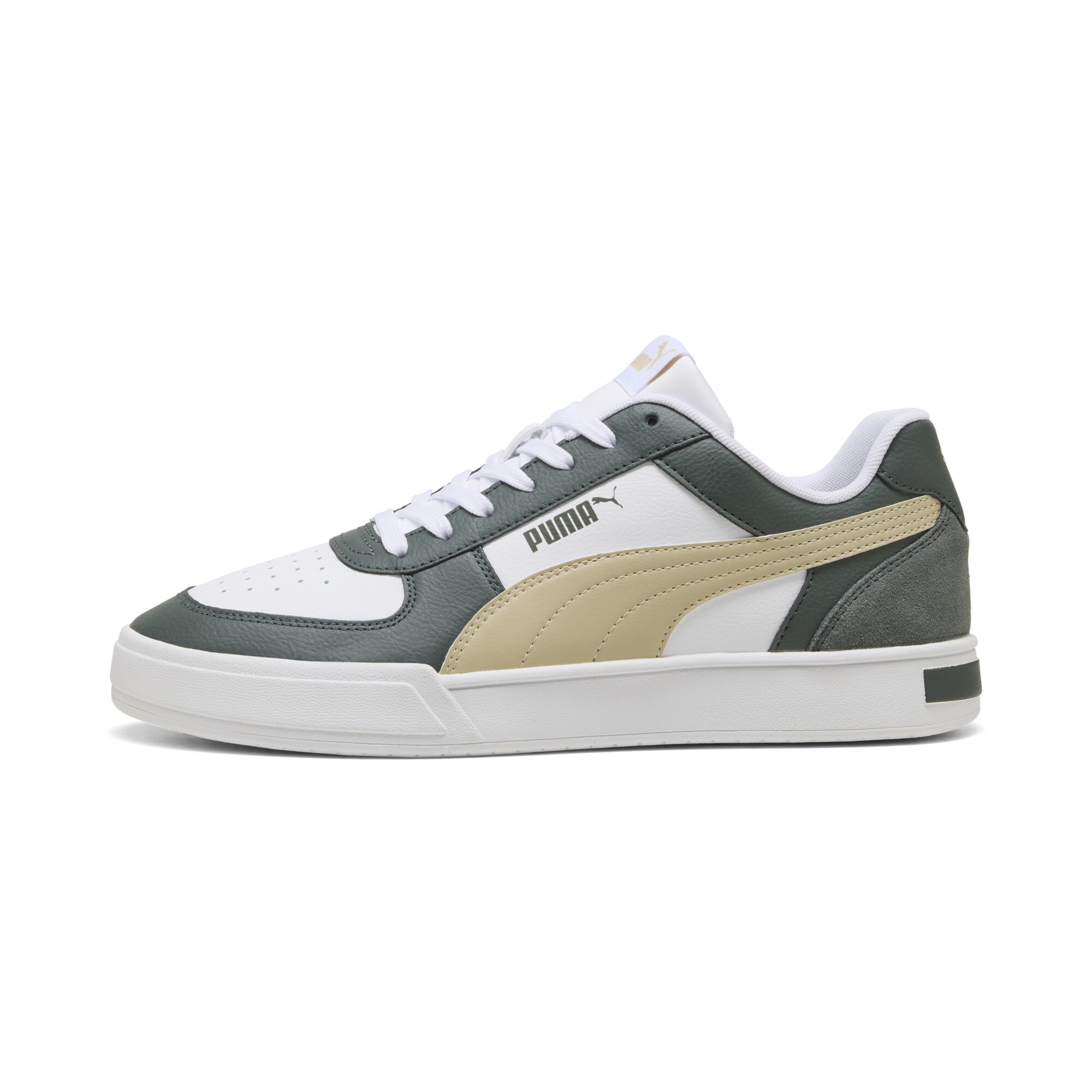 Puma Caven Mix Sneakers Schuhe | White/Putty/Mineral Gray | Größe: 43