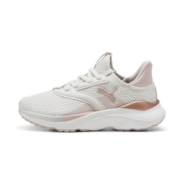 Puma Soft Mayve Running Shoes Toddler In Feather Gray-mauve Mist-rose Gold