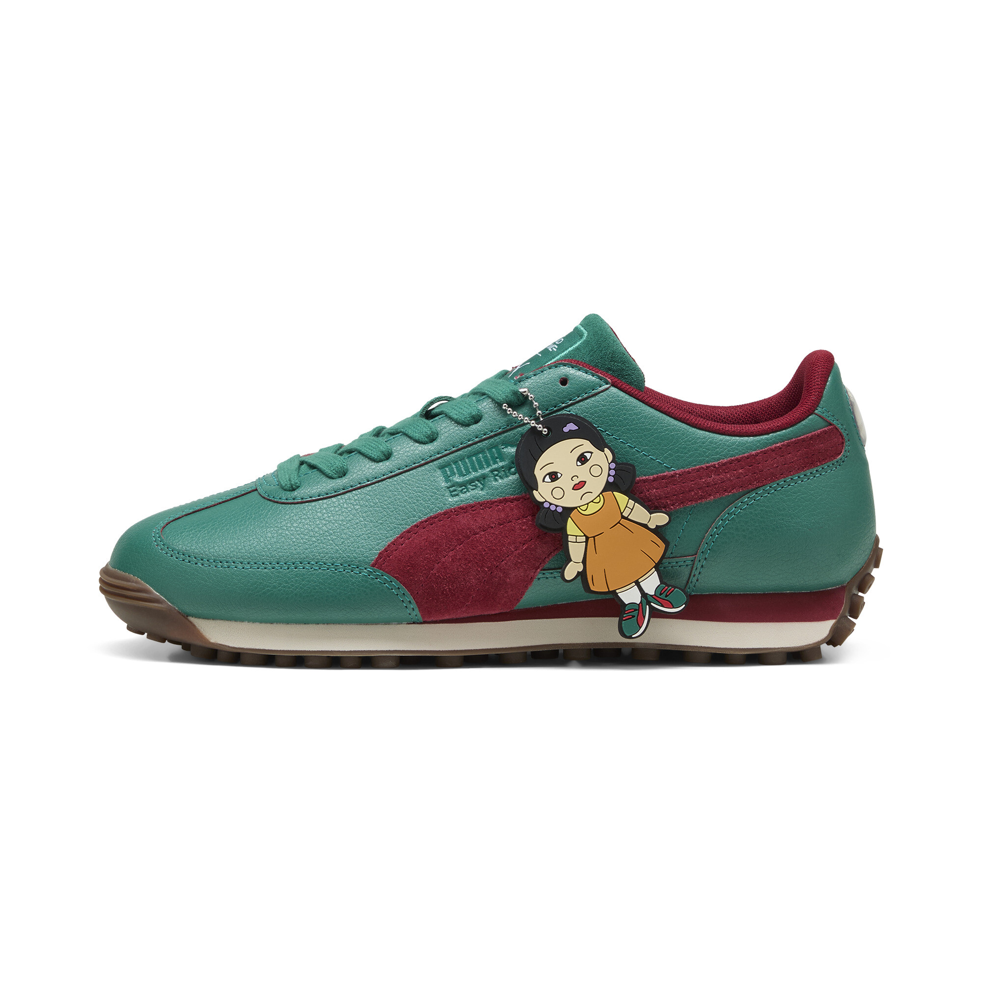 Puma x SQUID GAME Easy Rider Sneakers Unisex Schuhe | Mit Plain | Intense Red/Dark Pine | Größe: 36