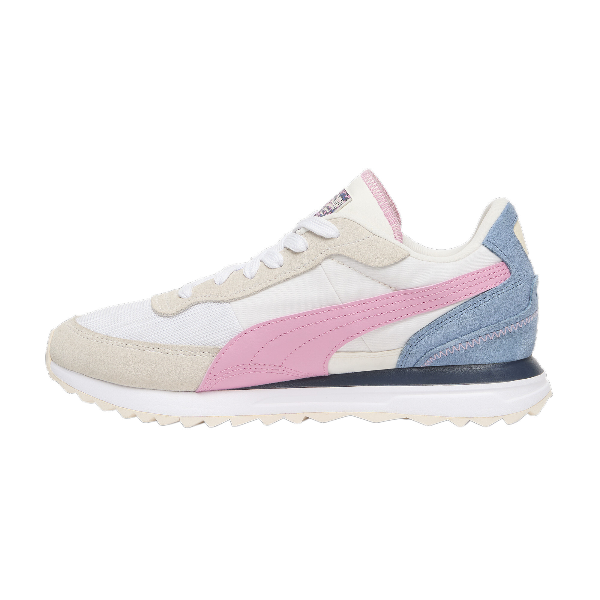 Puma Road Rider Suede Thunder Sneakers Unisex Schuhe | Mit Plain | Warm White/Pink Lilac/Zen Blue | Größe: 36