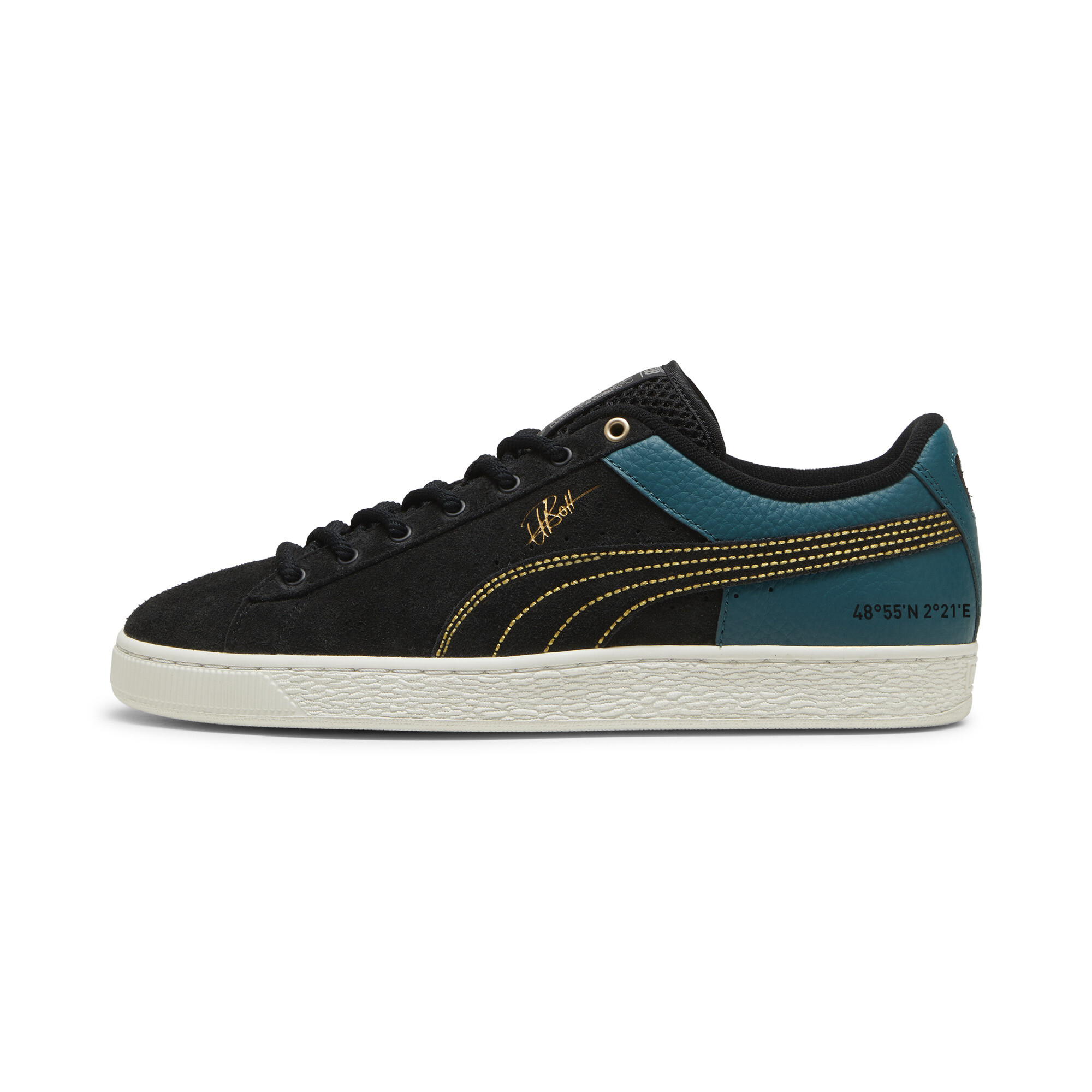 Puma x USAIN BOLT Suede Sneakers Unisex Schuhe | Mit Plain | Black/Cold Green | Größe: 35.5