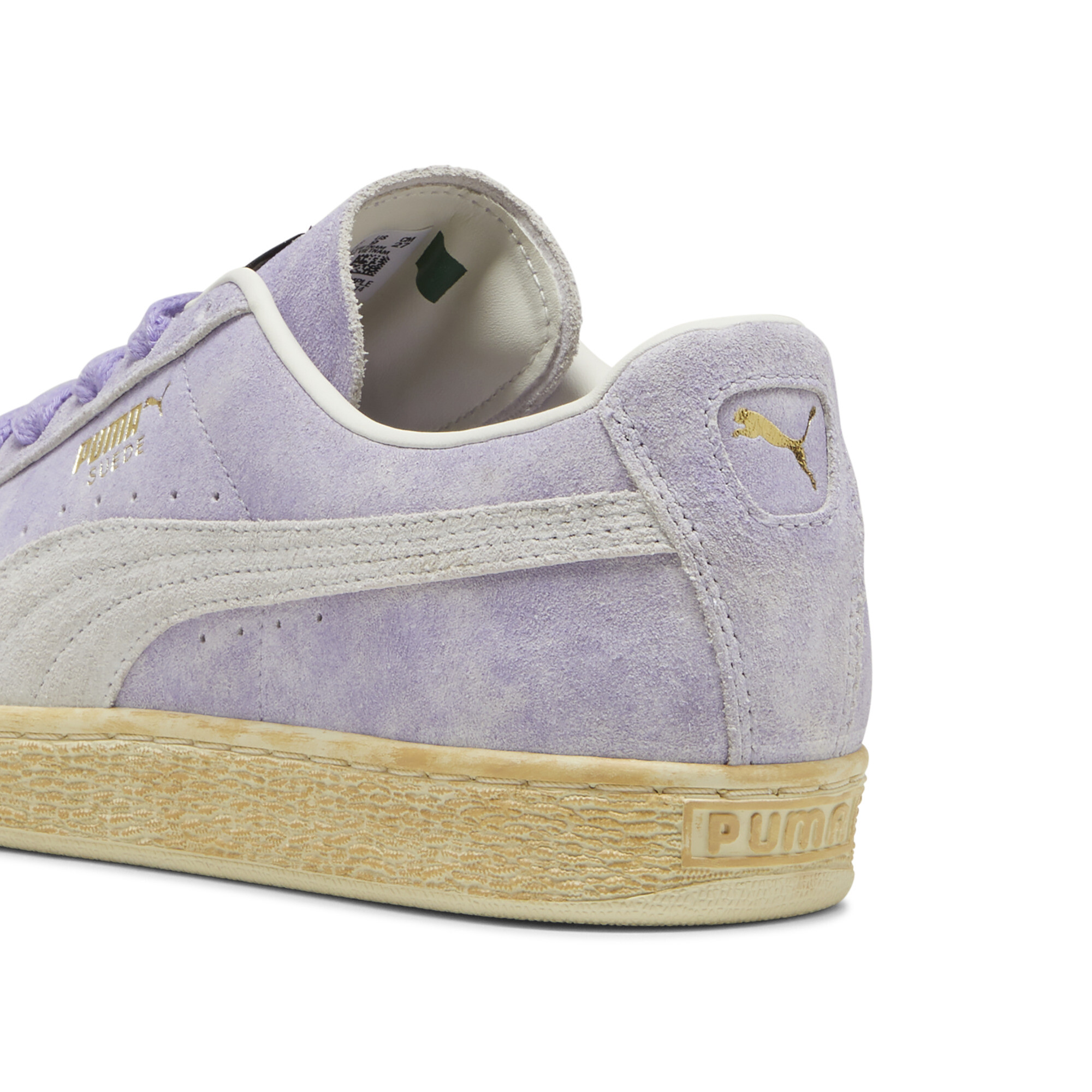 Puma Suede Faded Sneakers Unisex, Purple, Size 37, Shoes