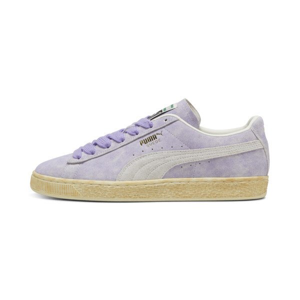 Suede Faded Sneakers Unisex, Lavender Alert-Frosted Ivory, large-ZAF