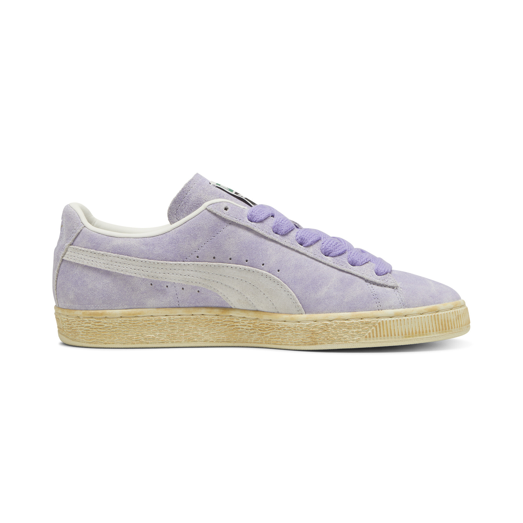 Puma Suede Faded Sneakers Unisex, Purple, Size 37, Shoes