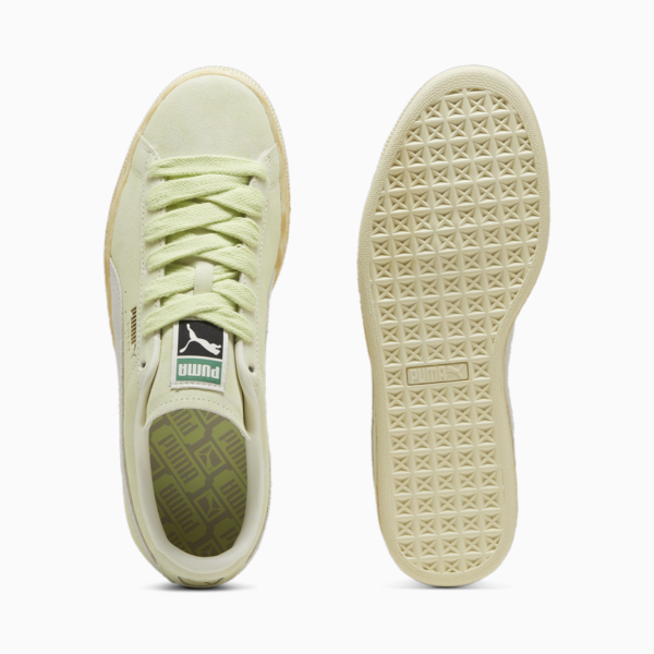 Suede Faded Sneakers Unisex, Cool Cucumber-Frosted Ivory, large-MEX