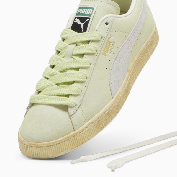 Suede Faded Sneakers Unisex, Cool Cucumber-Frosted Ivory, large-MEX