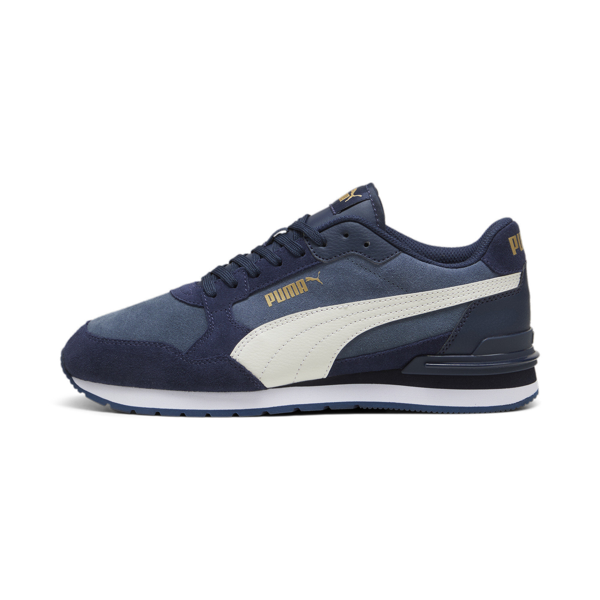 Puma ST Runner v4 Suede Sneakers Unisex Schuhe | Evening Sky/Vapor Gray/Club Navy | Größe: 46