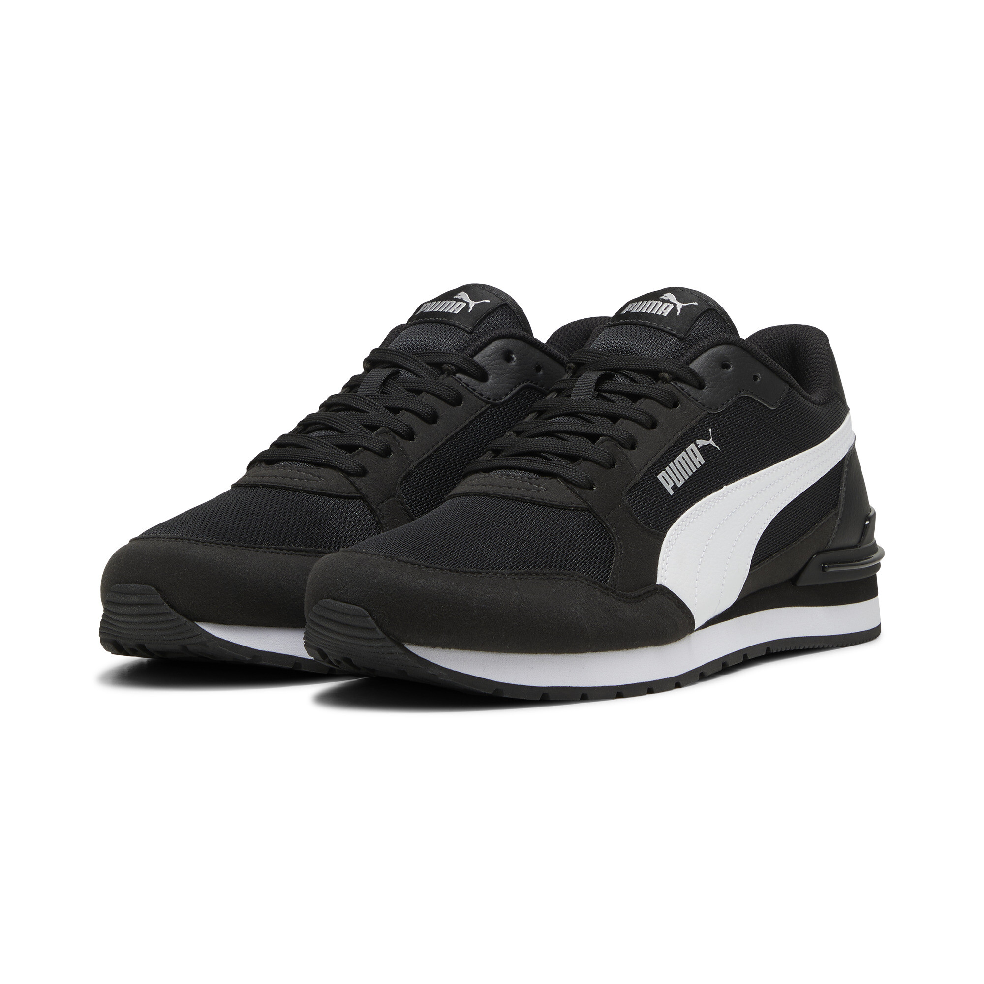 PUMA ST Runner v4 Mesh unisex sneakers, Zwart/Wit/Zilver, Maat 38,5 thumbnail 6