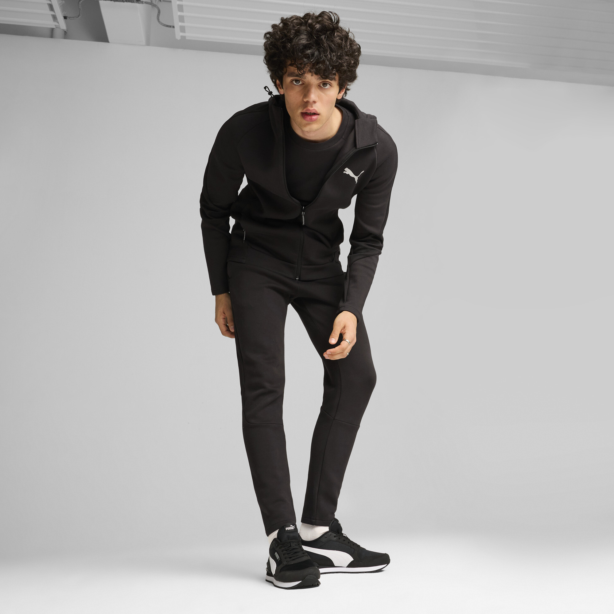 PUMA ST Runner v4 Mesh unisex sneakers, Zwart/Wit/Zilver, Maat 38,5 thumbnail 7