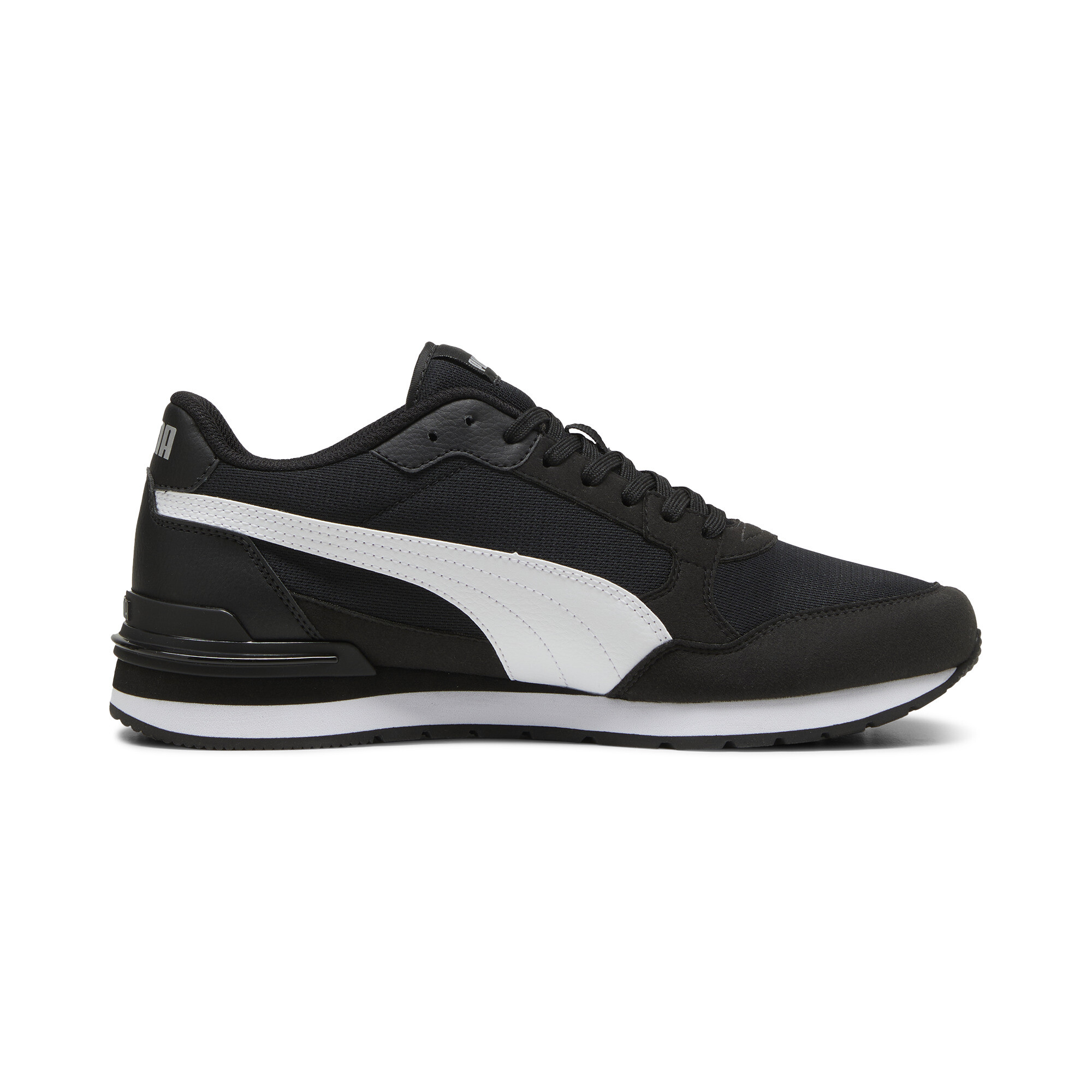 PUMA ST Runner v4 Mesh unisex sneakers, Zwart/Wit/Zilver, Maat 38,5 thumbnail 3