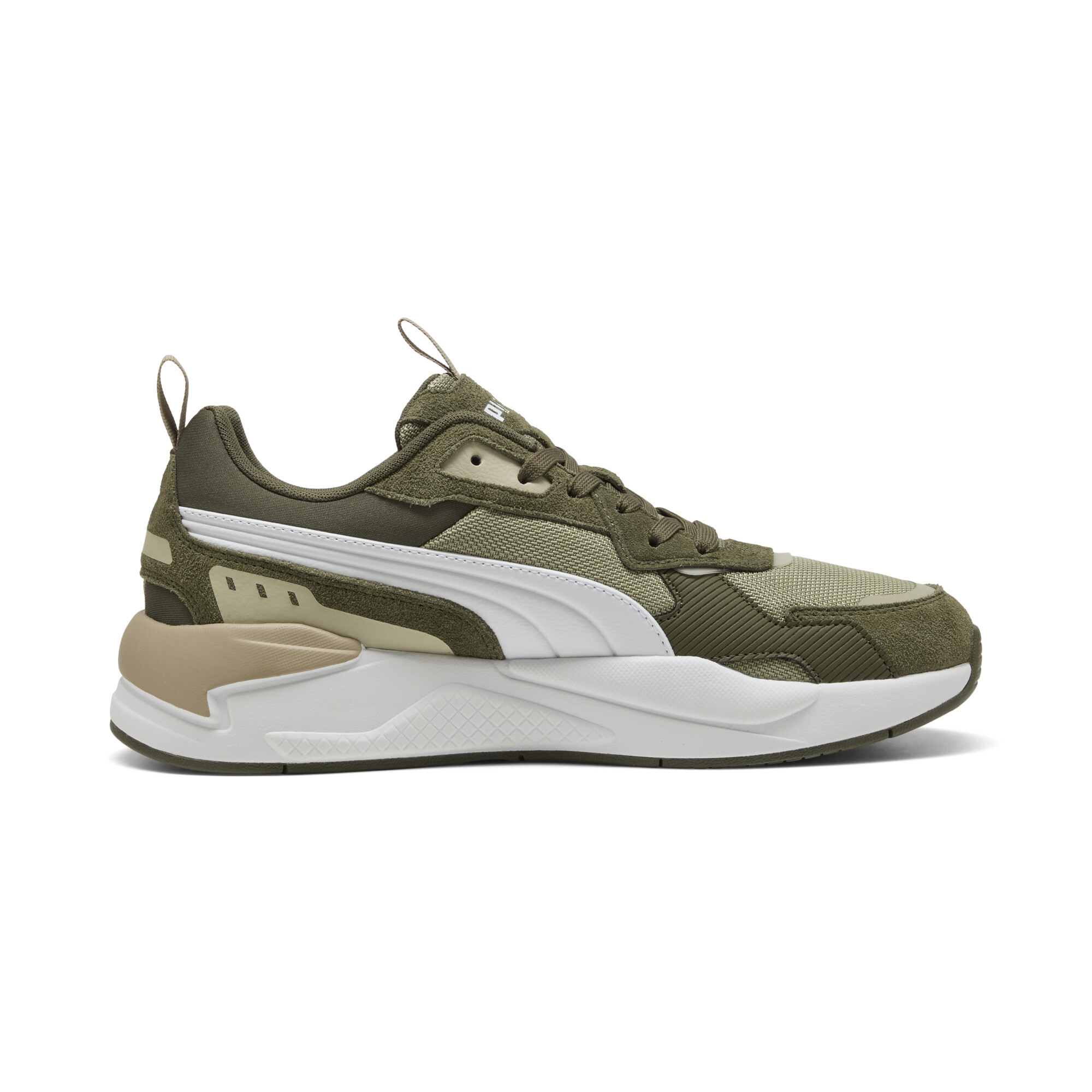 PUMA X-Ray 3 SD uniseks sneakers, Groen/Wit, Maat 38 thumbnail 3