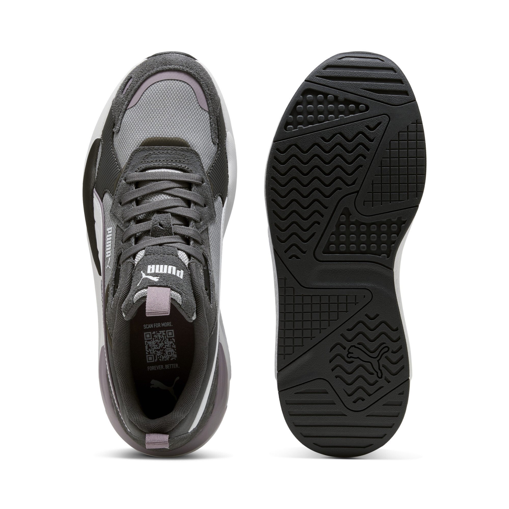 PUMA X-Ray 3 SD uniseks sneakers, Grijs/Wit, Maat 45 thumbnail 4